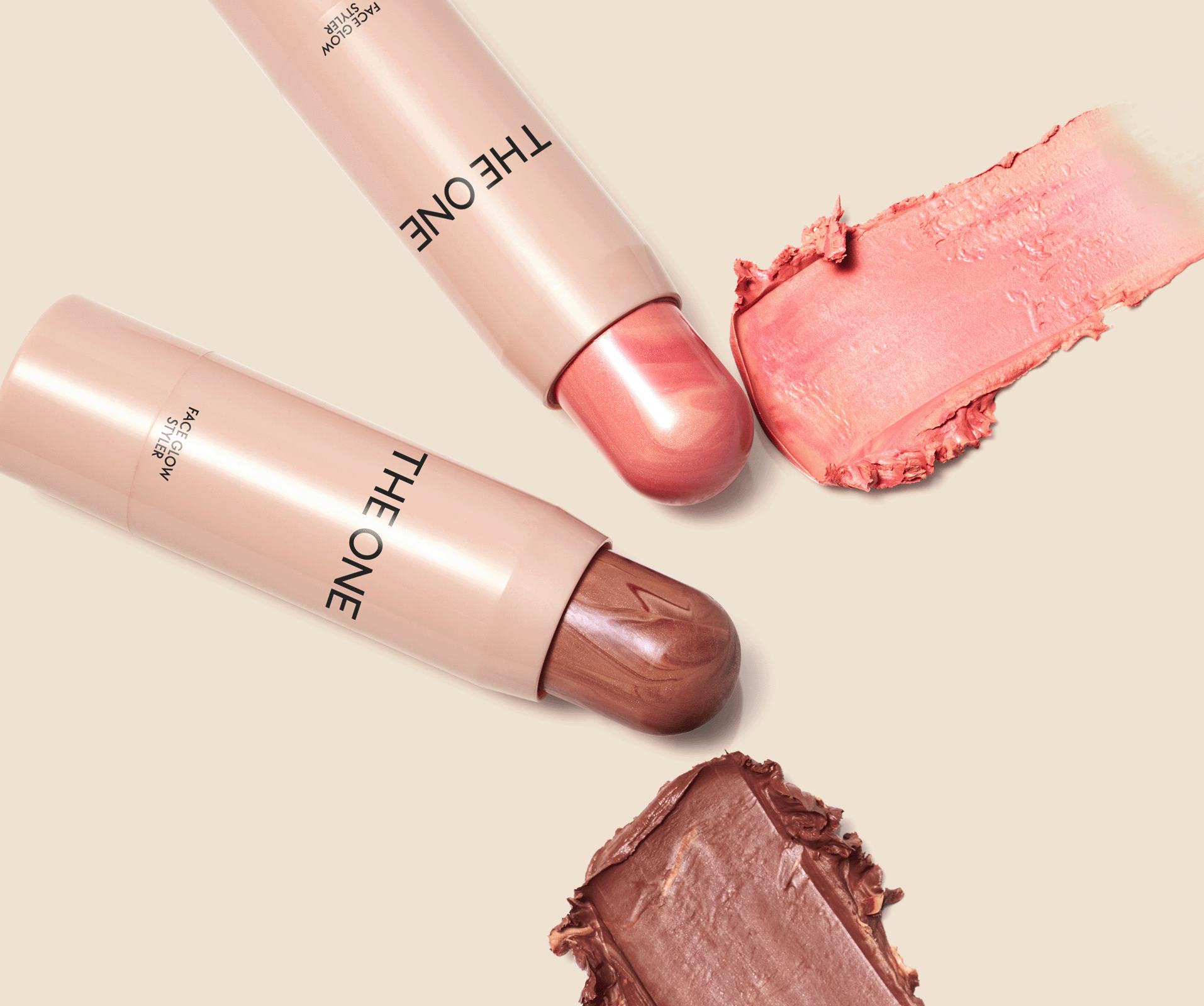 a group of lipsticks with one open