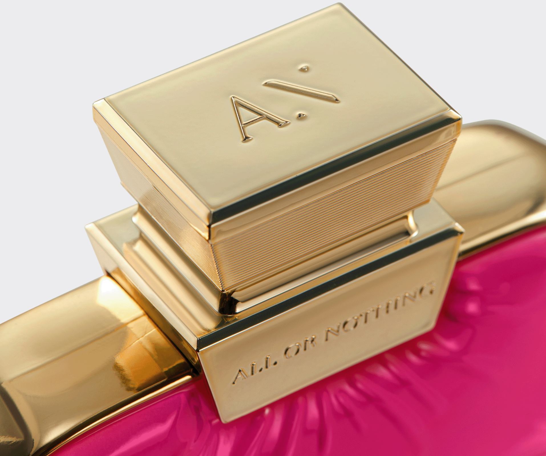 a close up of a perfume bottle