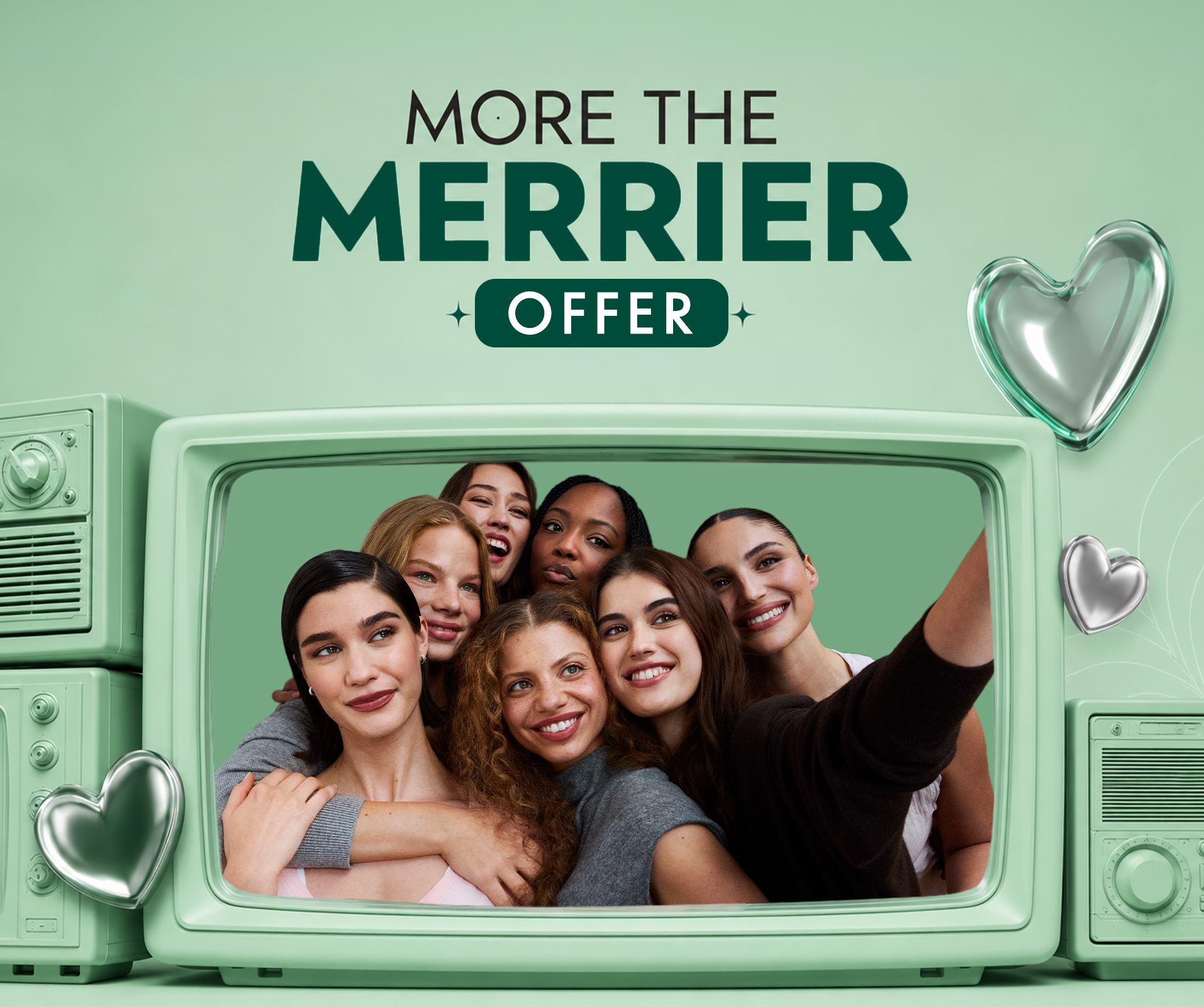 a group of women in a television