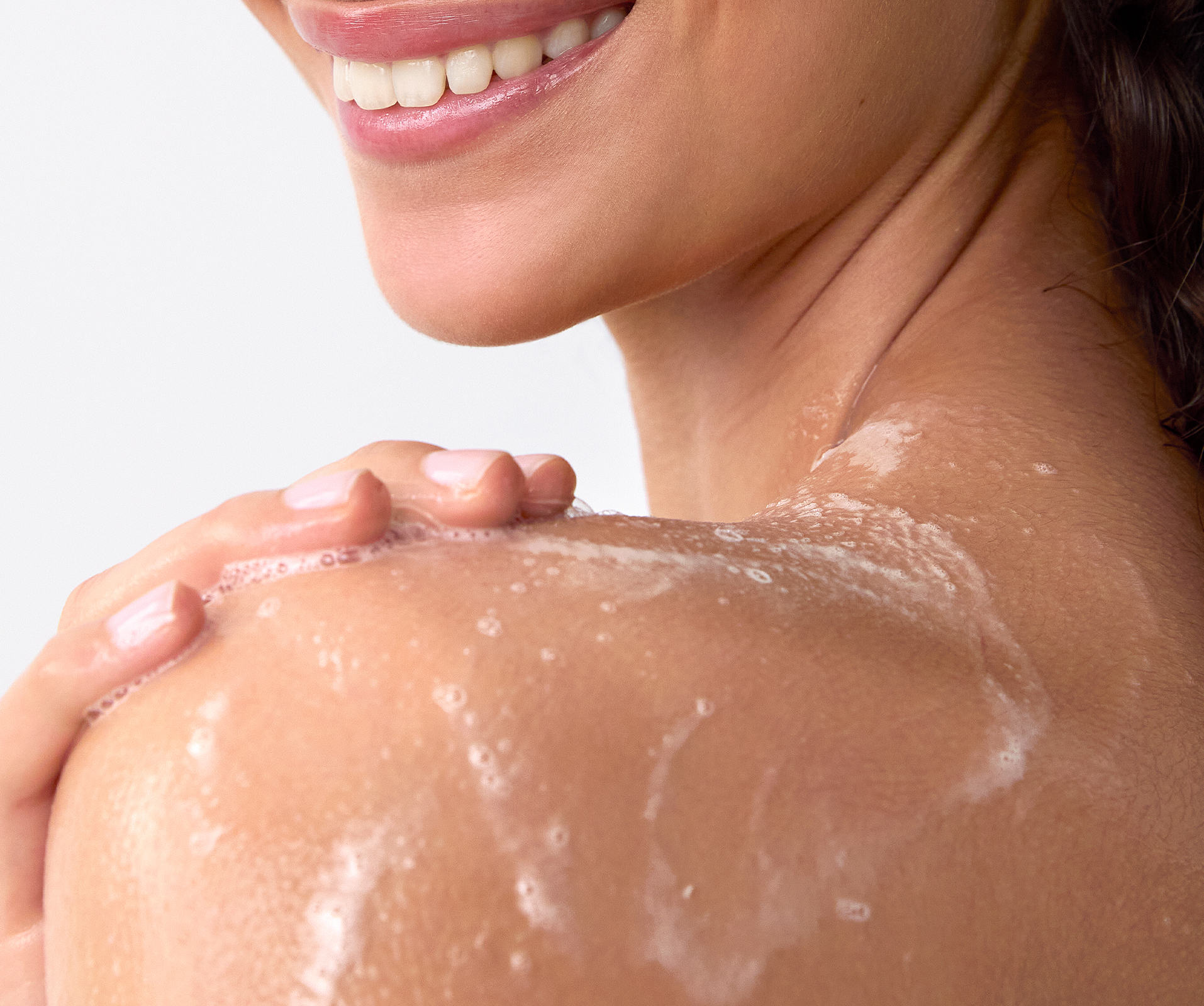 a close-up of a woman's shoulder