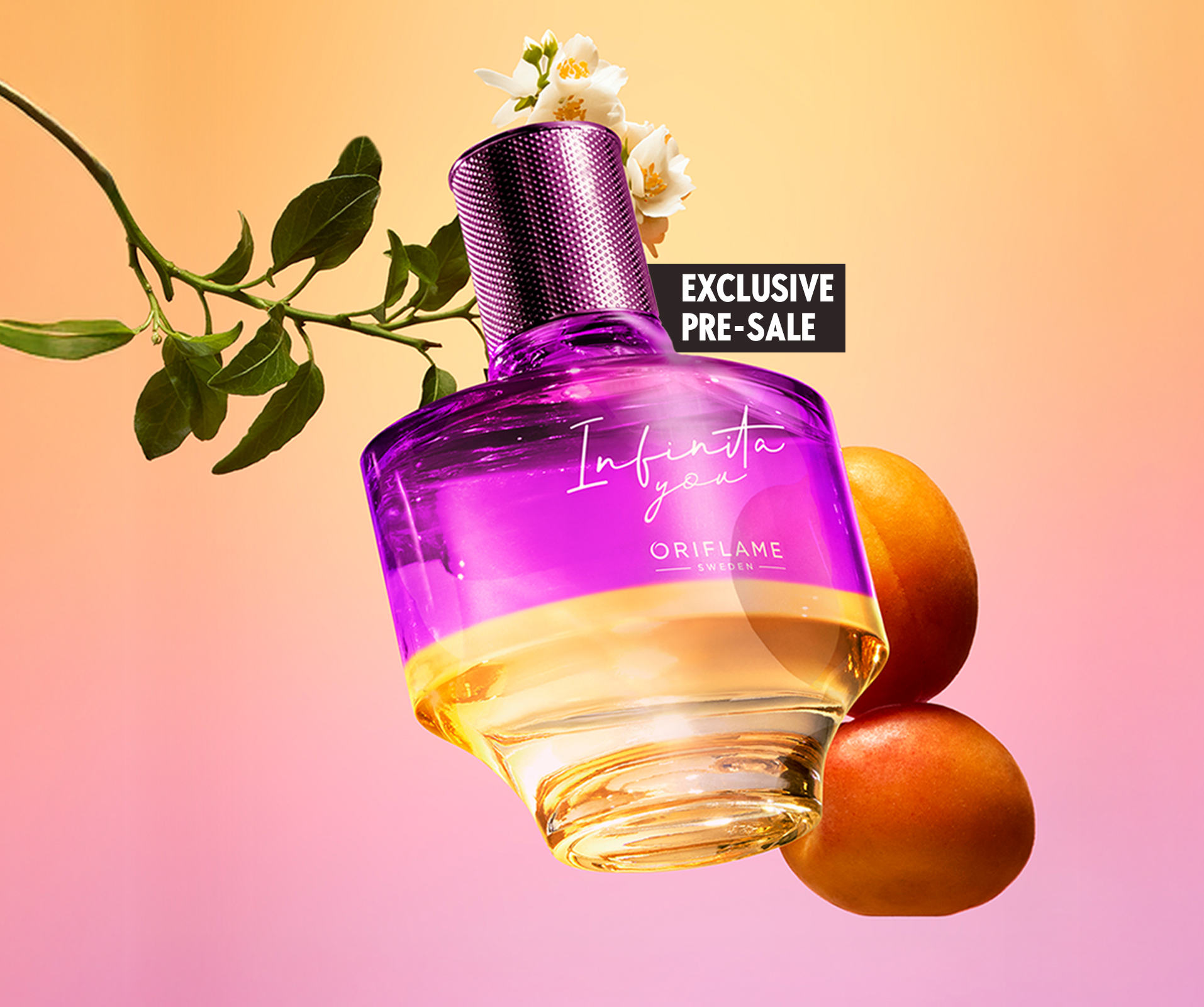 sebotol parfum dan buah