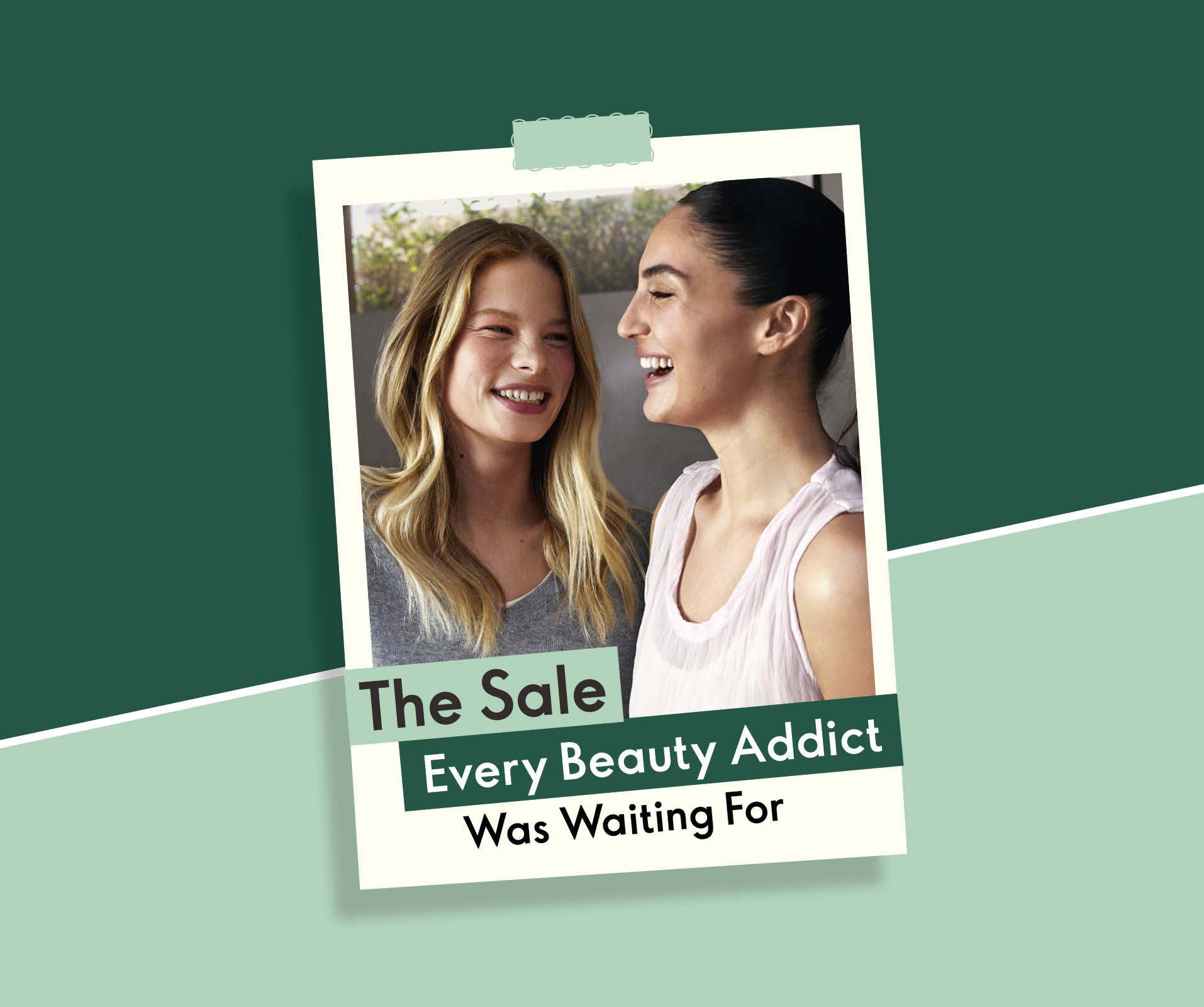 a woman smiling and looking at another woman