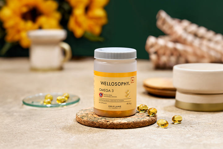 डेली वेलनेस ओमेगा-3 के साथ