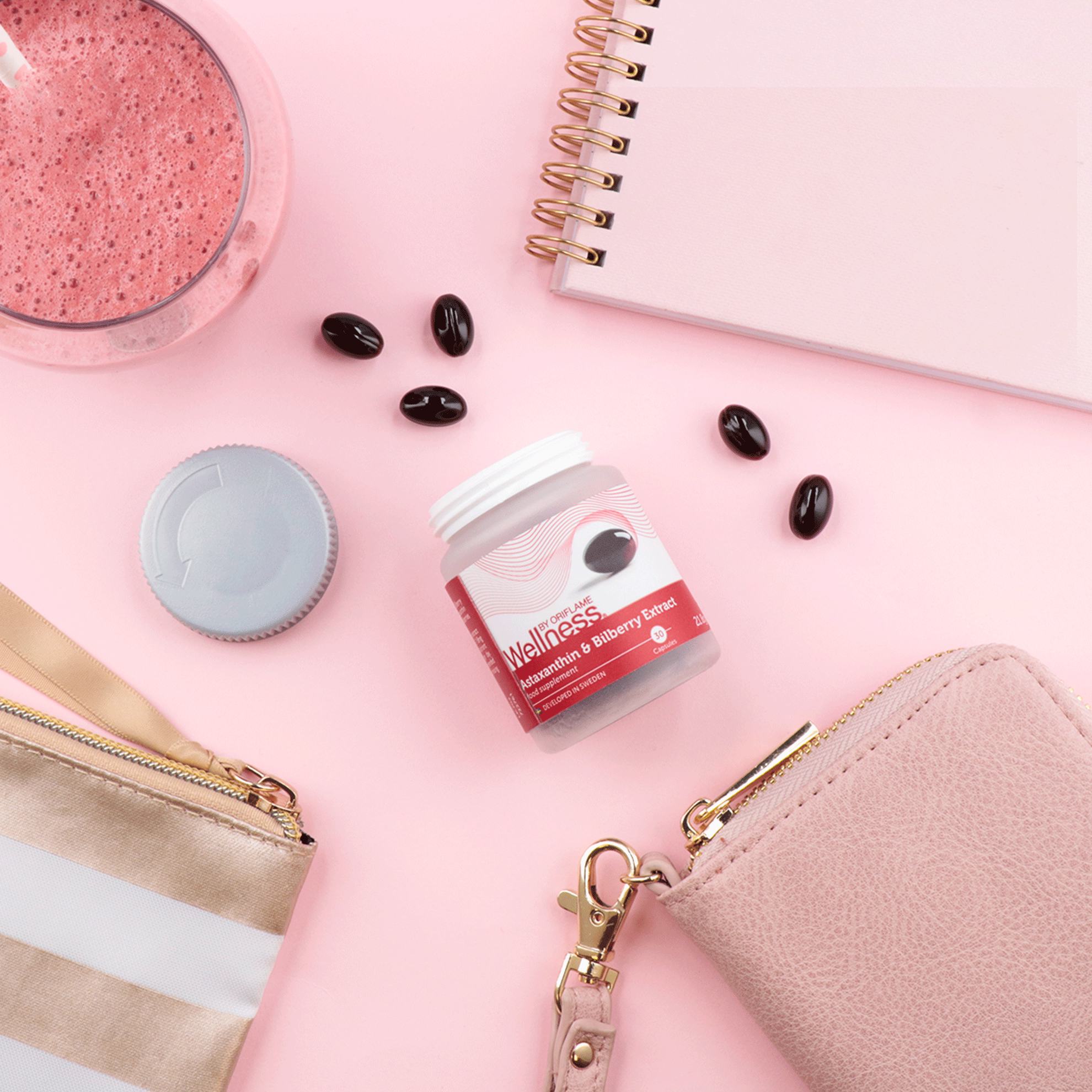 um objeto rosa e branco numa superfície rosa