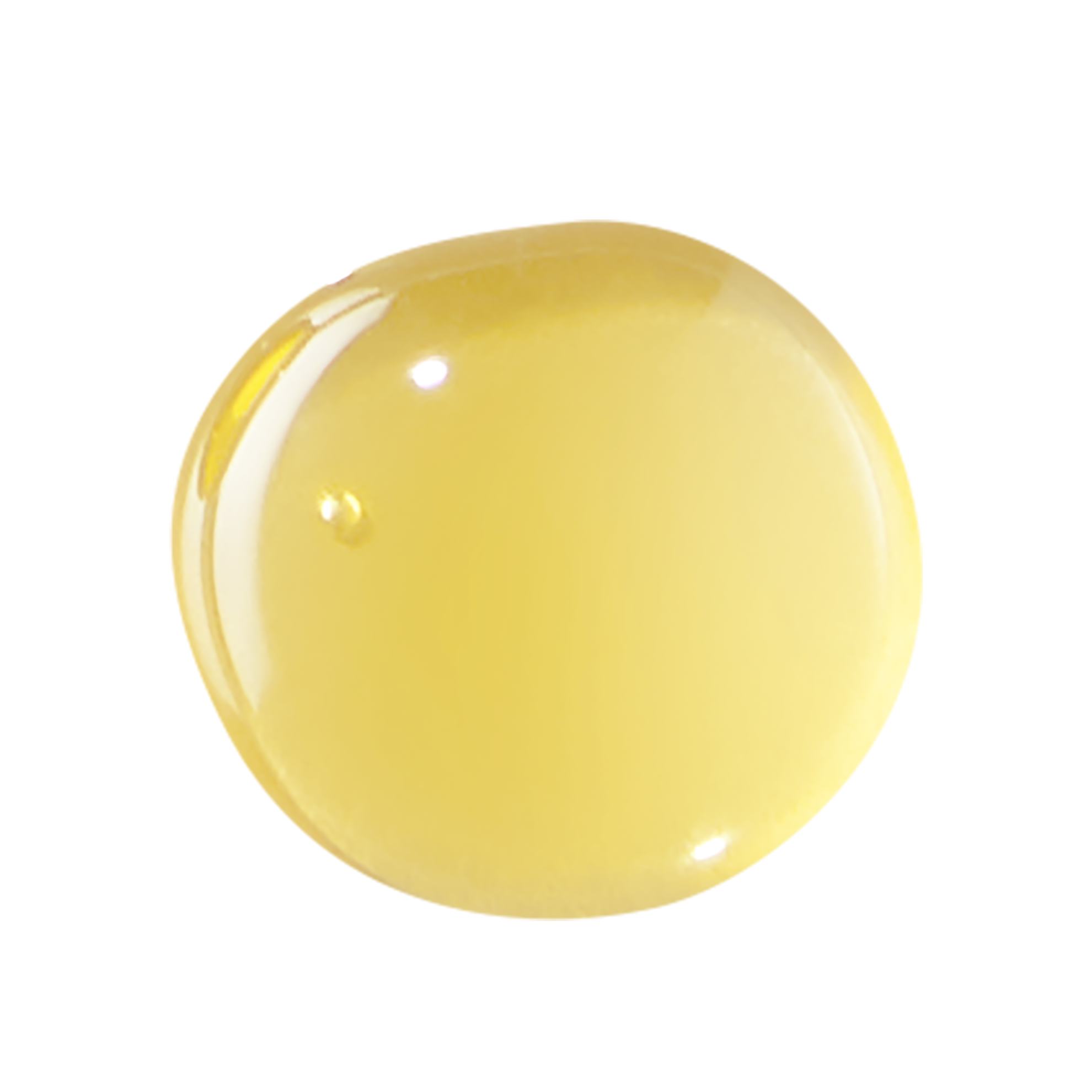 un círculo amarillo con una gota de líquido