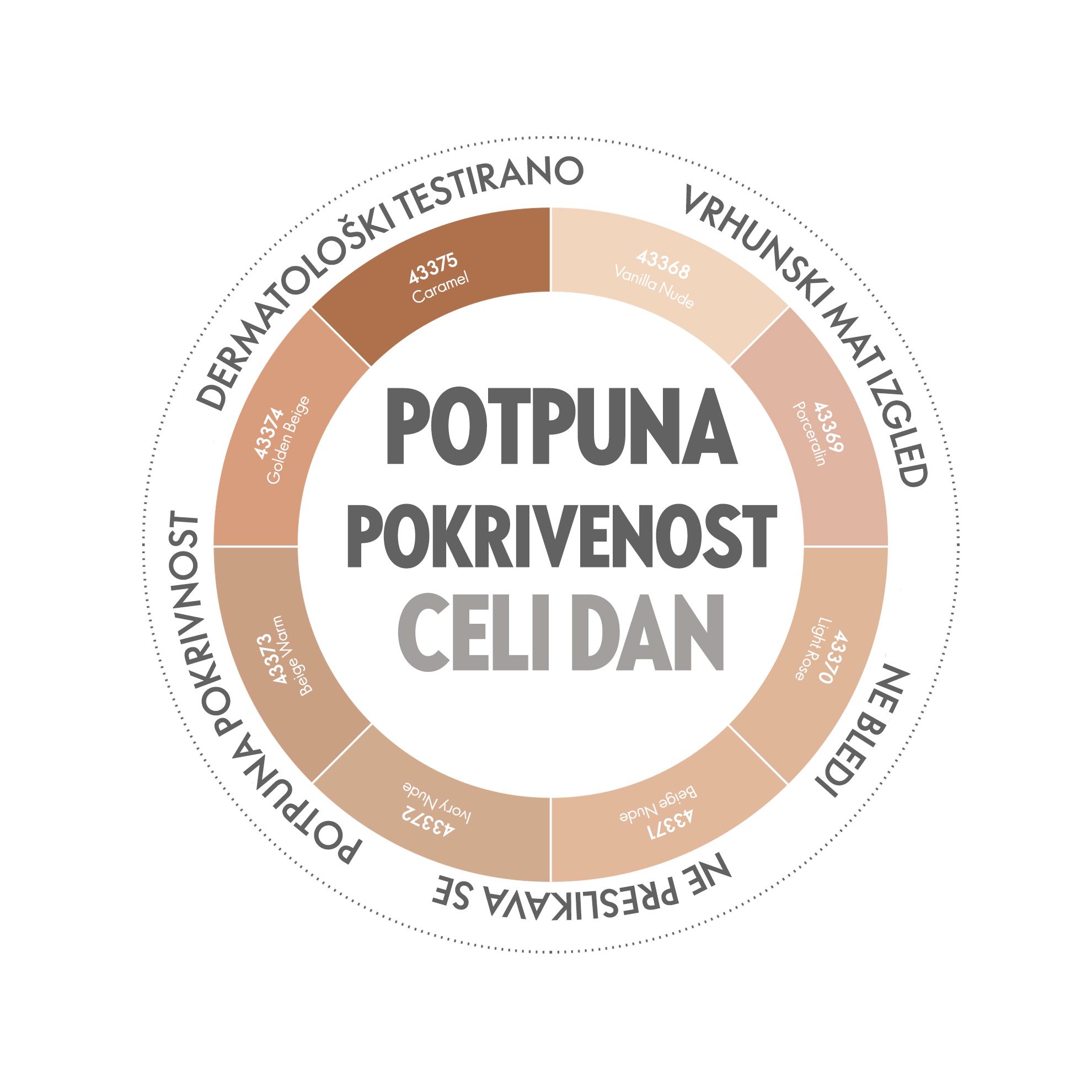 kružni grafikon sa tekstom