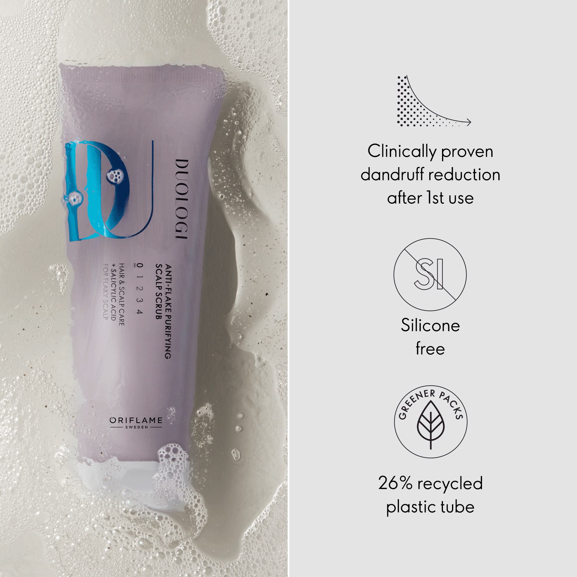 kreemitubas vahutaval pinnal