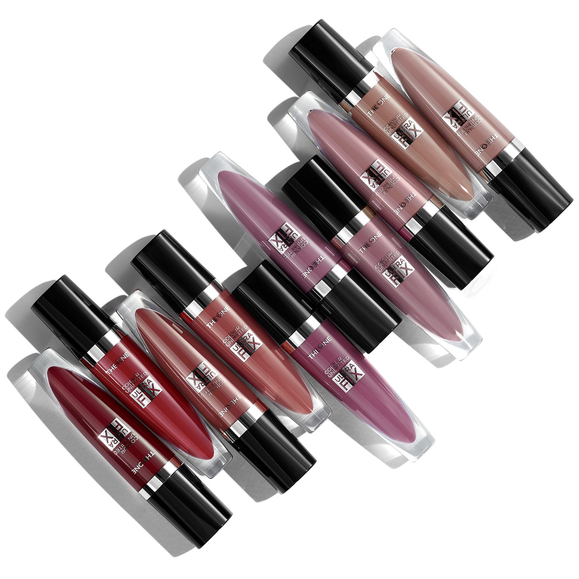 eine Gruppe von Lippenstiften in verschiedenen Farben
