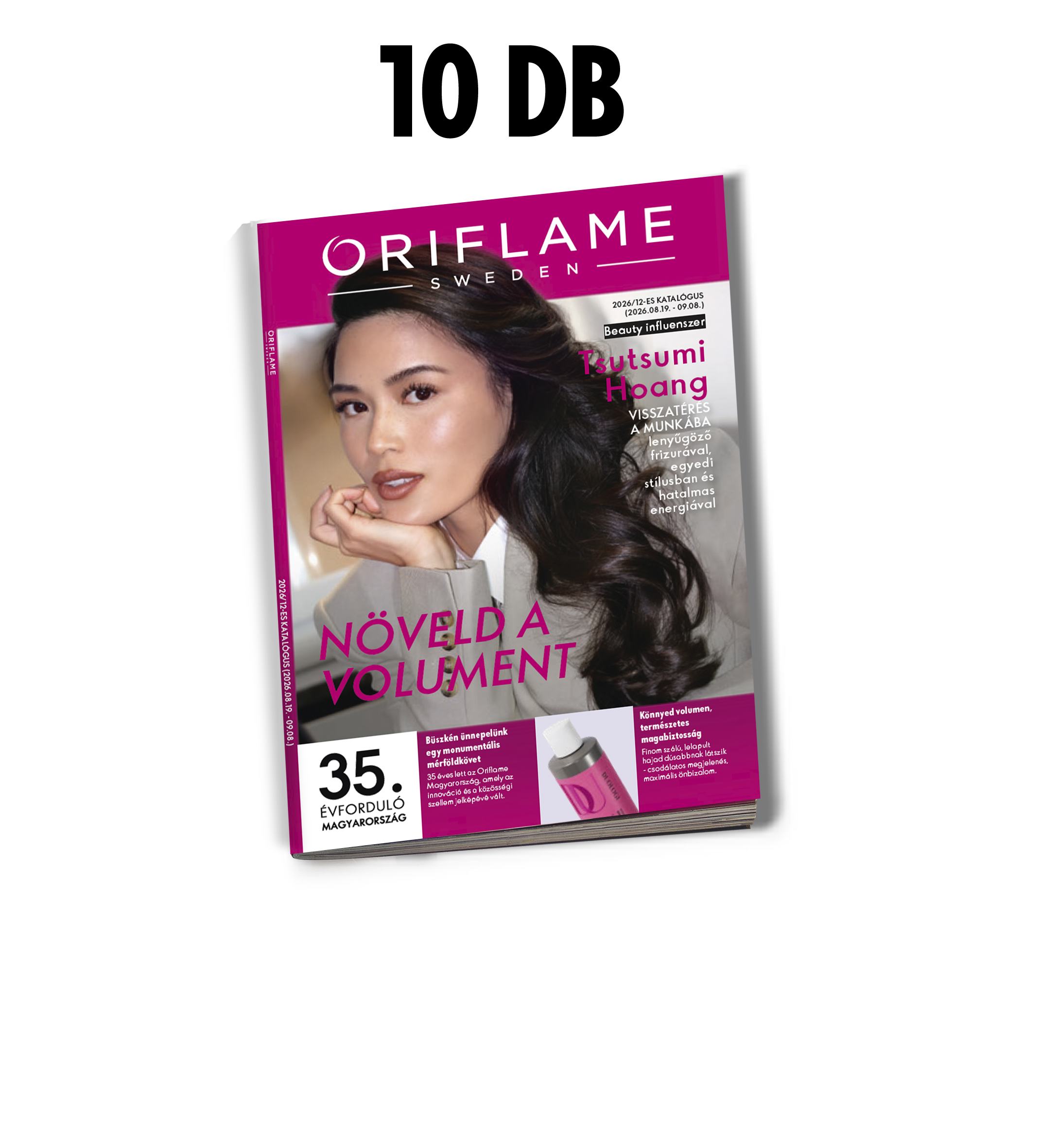 egy magazin, amelynek címlapján egy nő látható