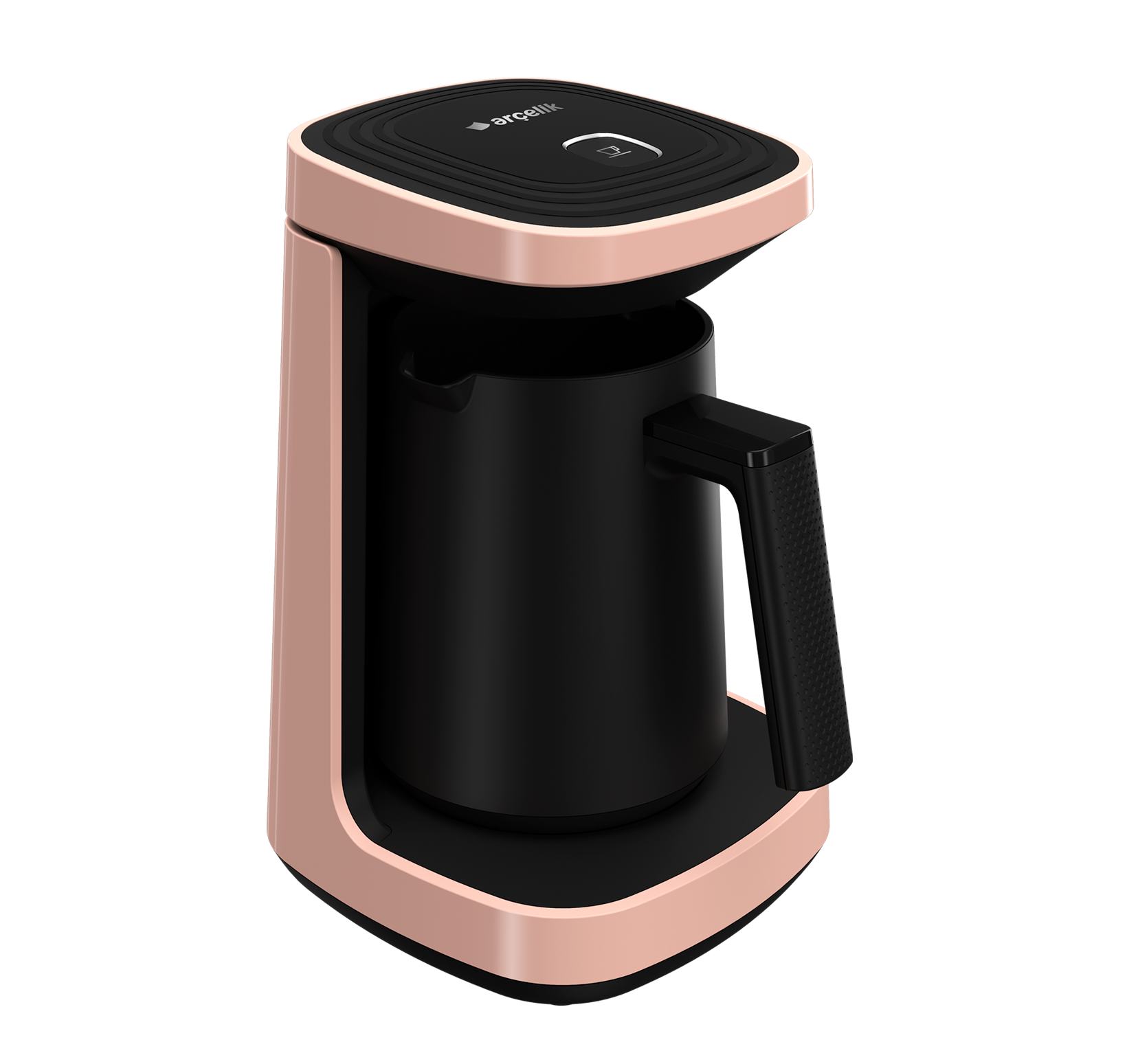 siyah ve pembe kahve makinesi