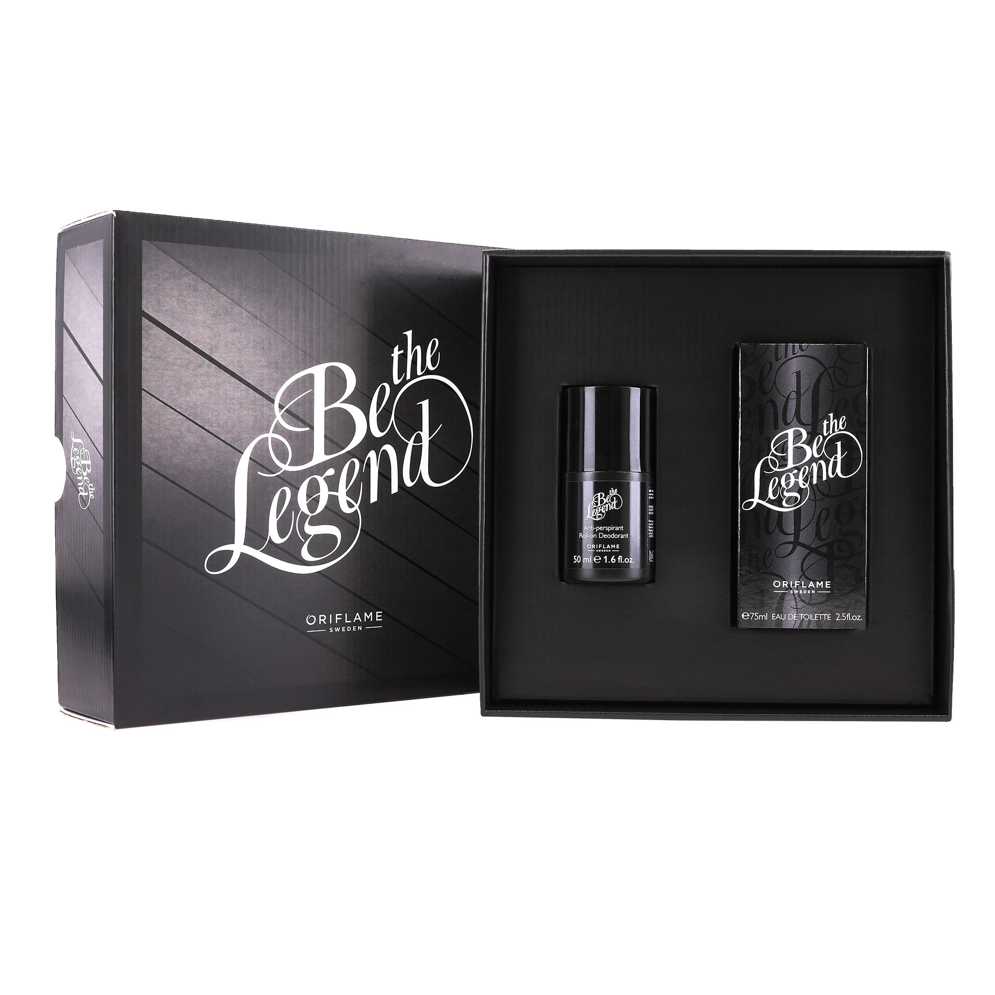 a black box with a black container and a black container with white text