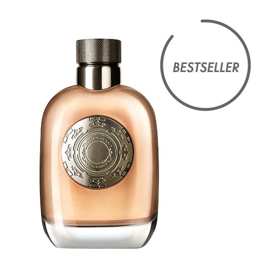 um frasco de perfume