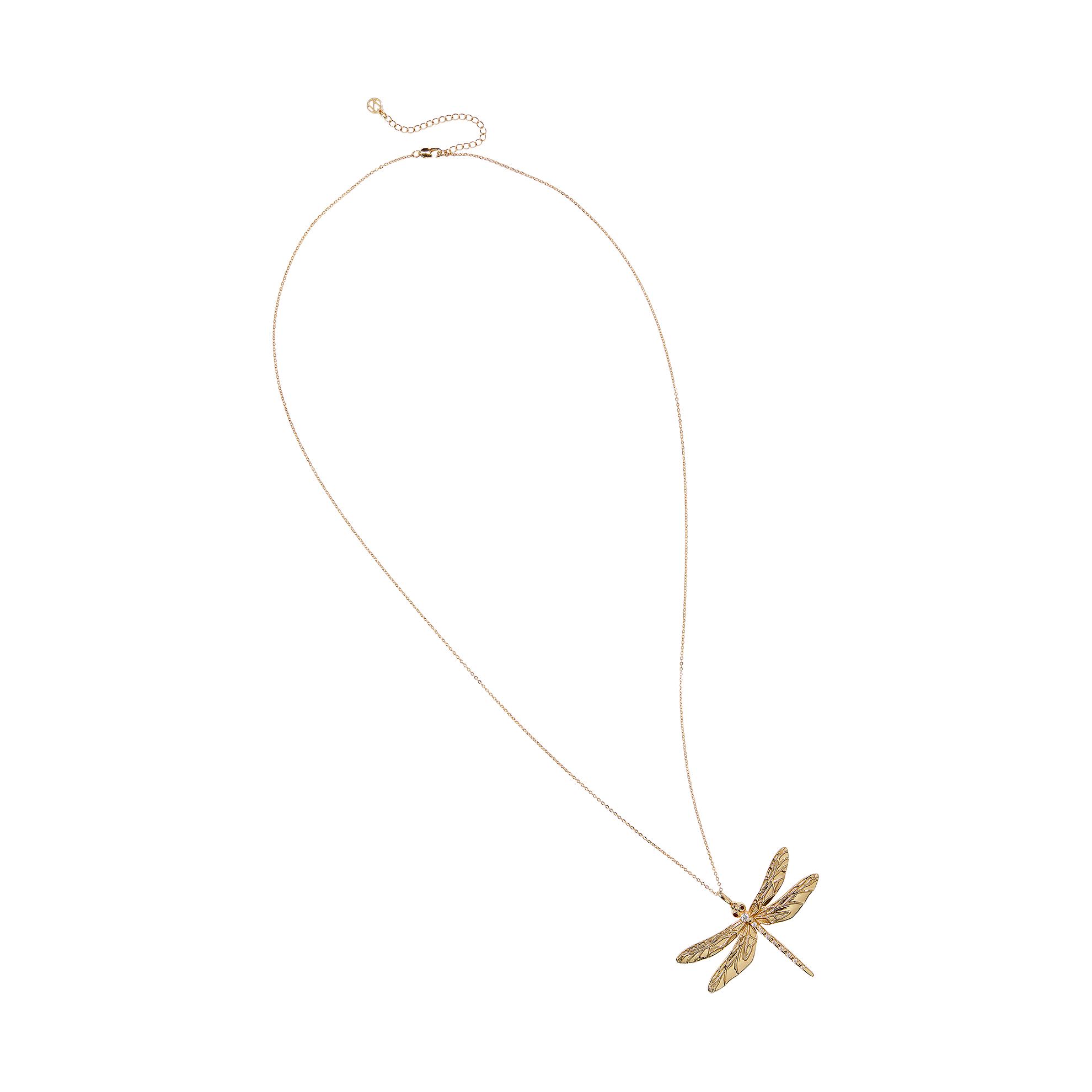 un collar de libélulas de oro