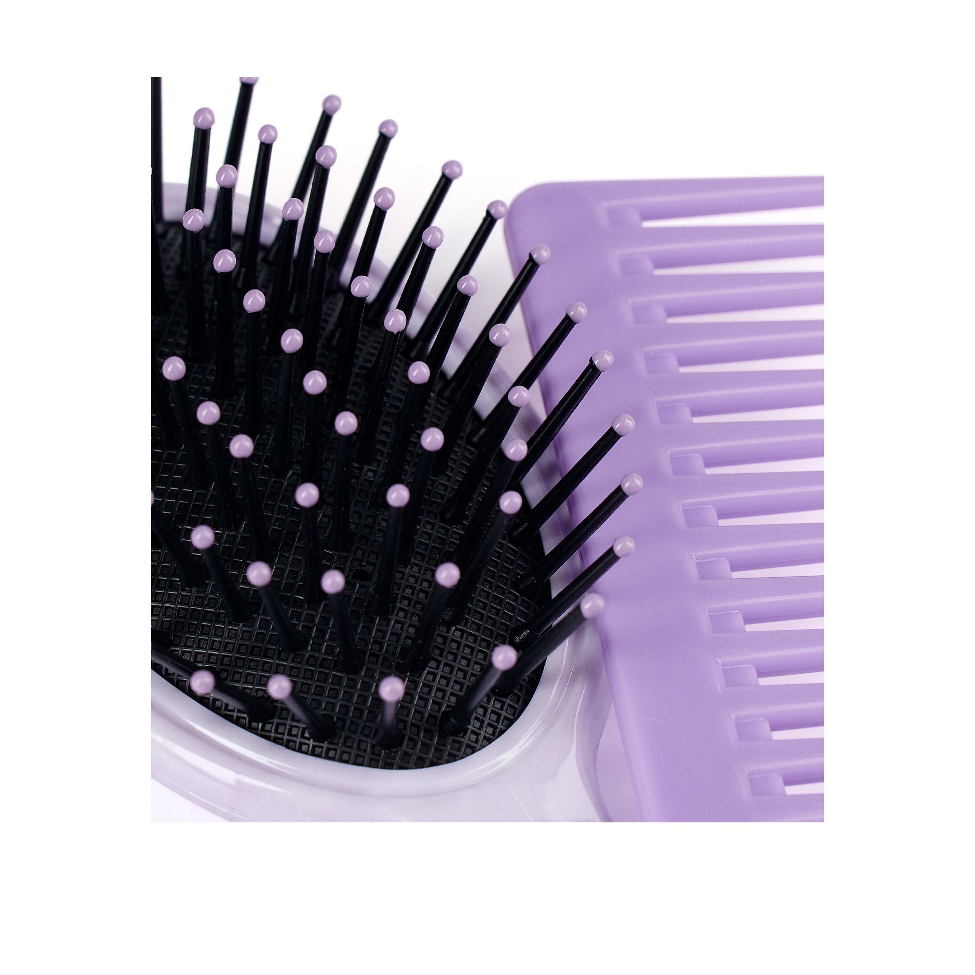 Primer plano de un cepillo para el cabello.