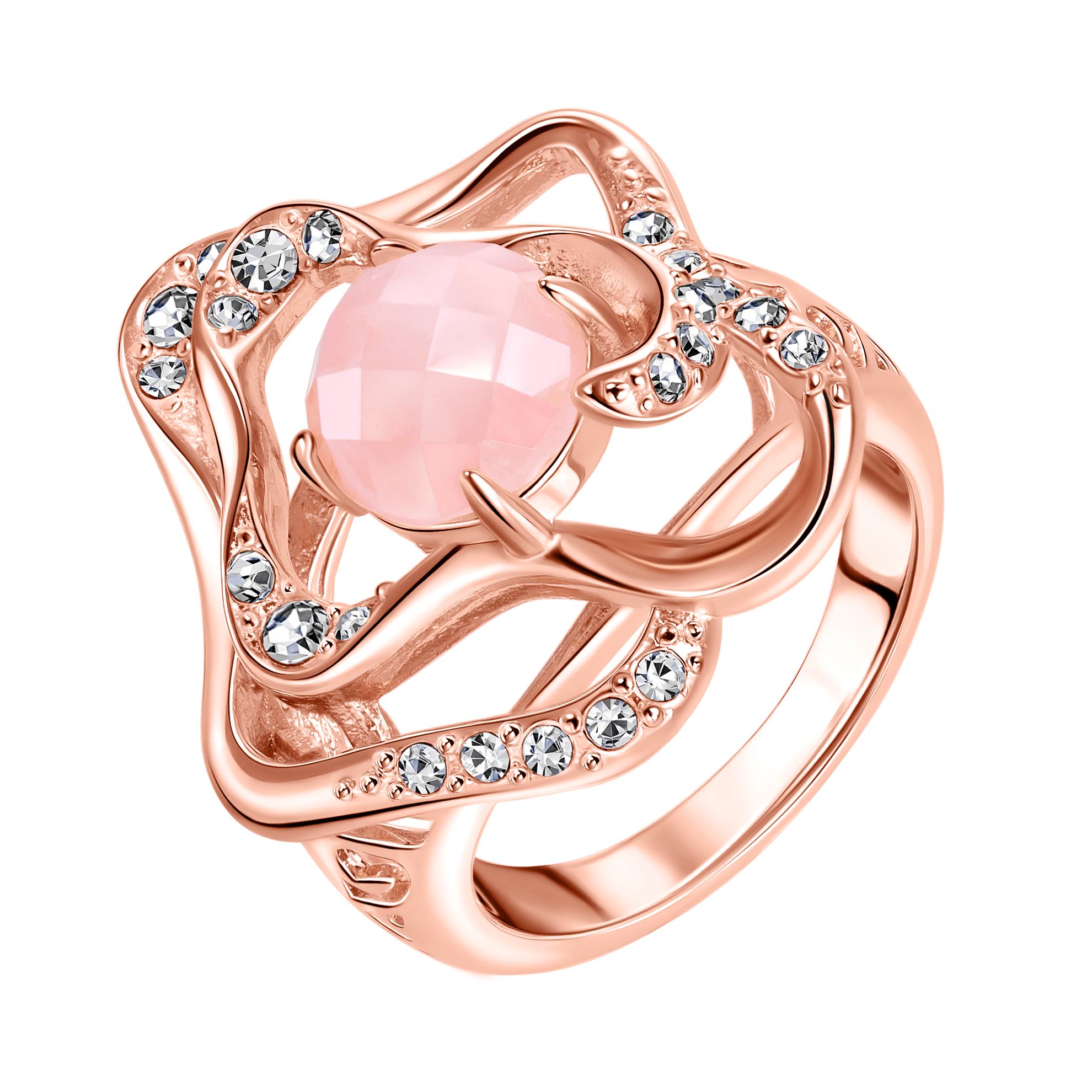 zlatý prsten s růžovým kamenem