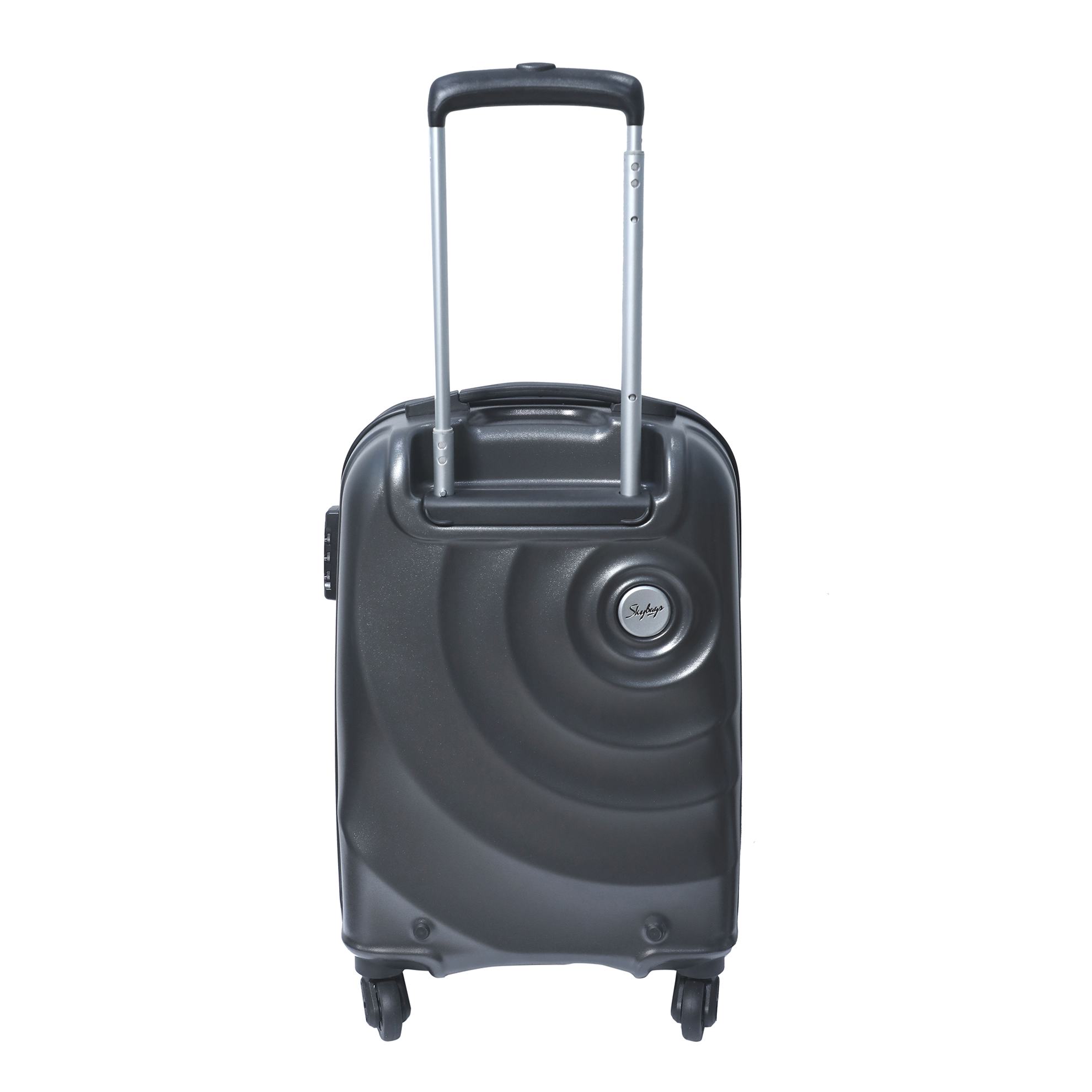 a black suitcase with handle