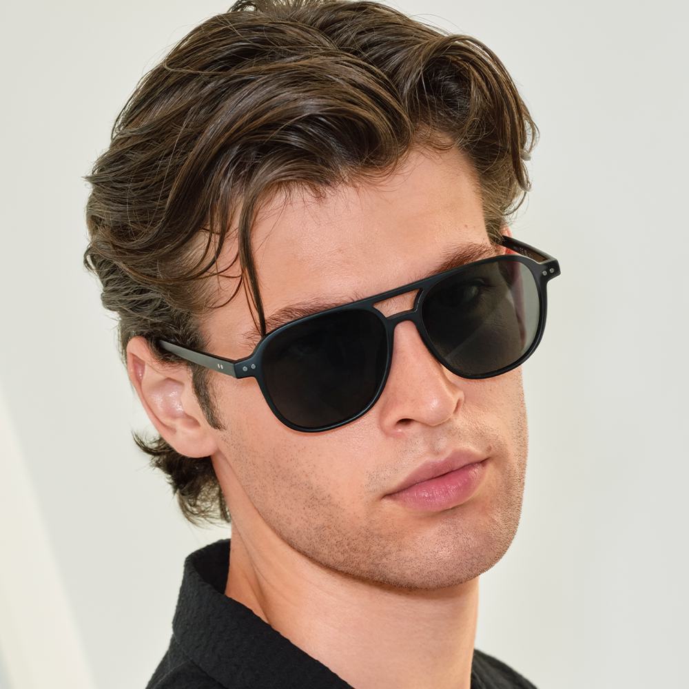 a man wearing sunglasses