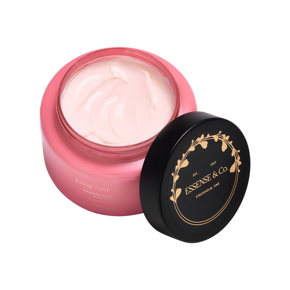 розов буркан с крем