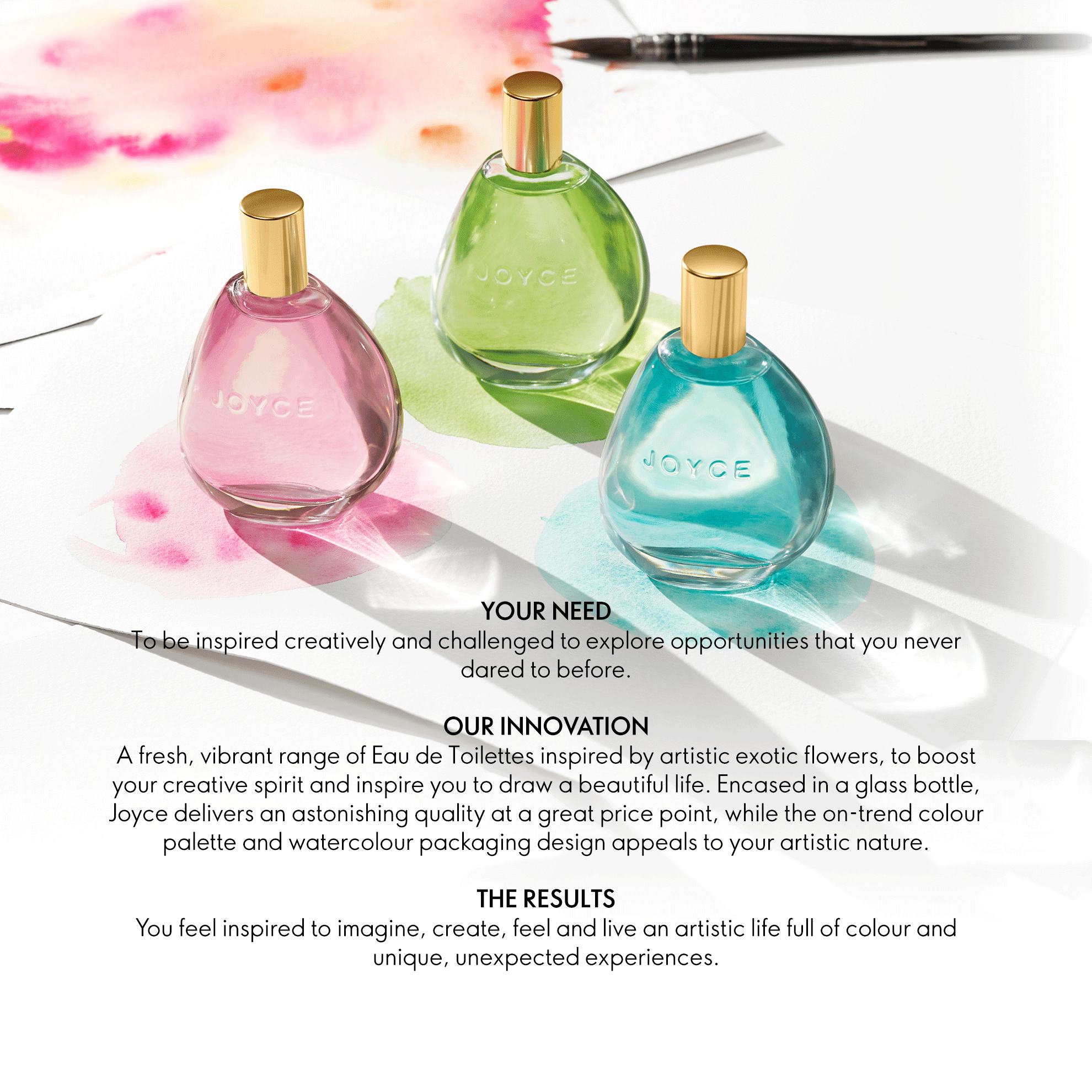 a group of perfume bottles on a paper