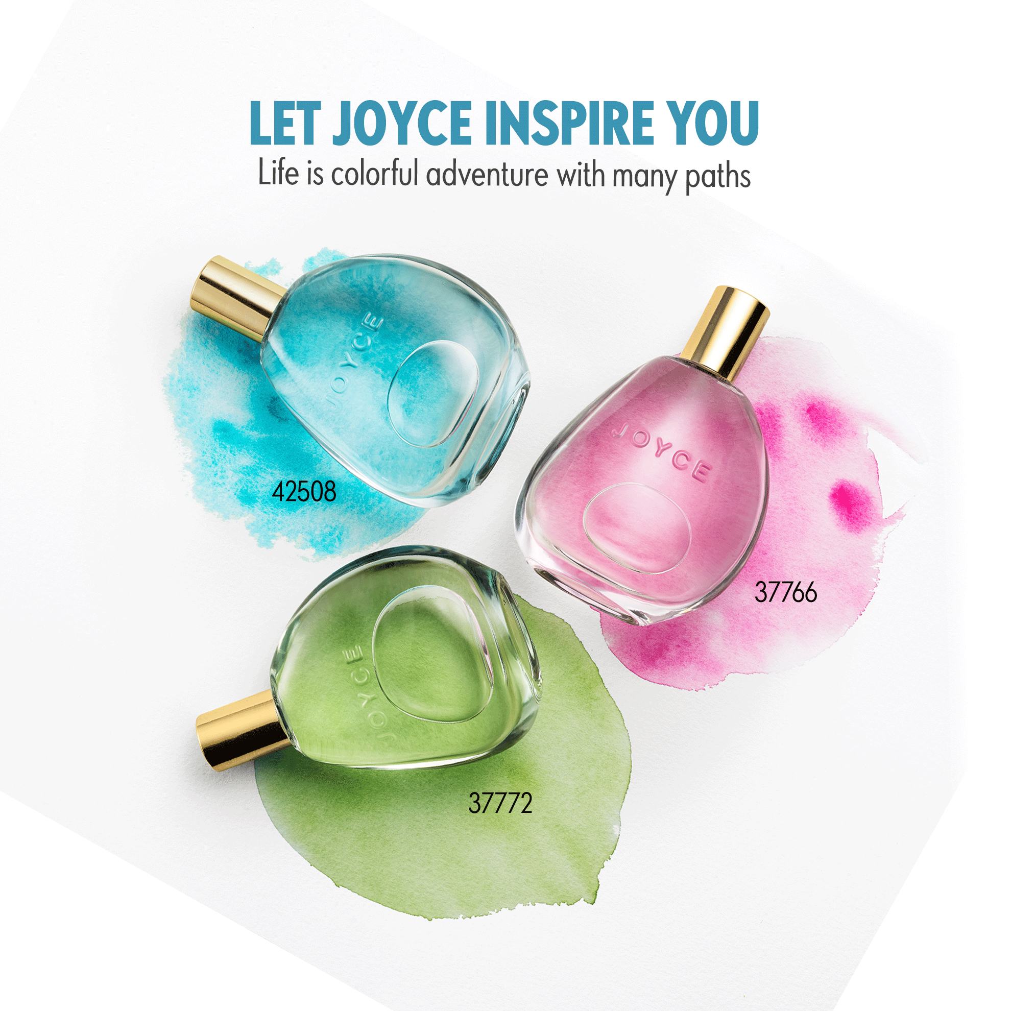 a group of bottles of perfume