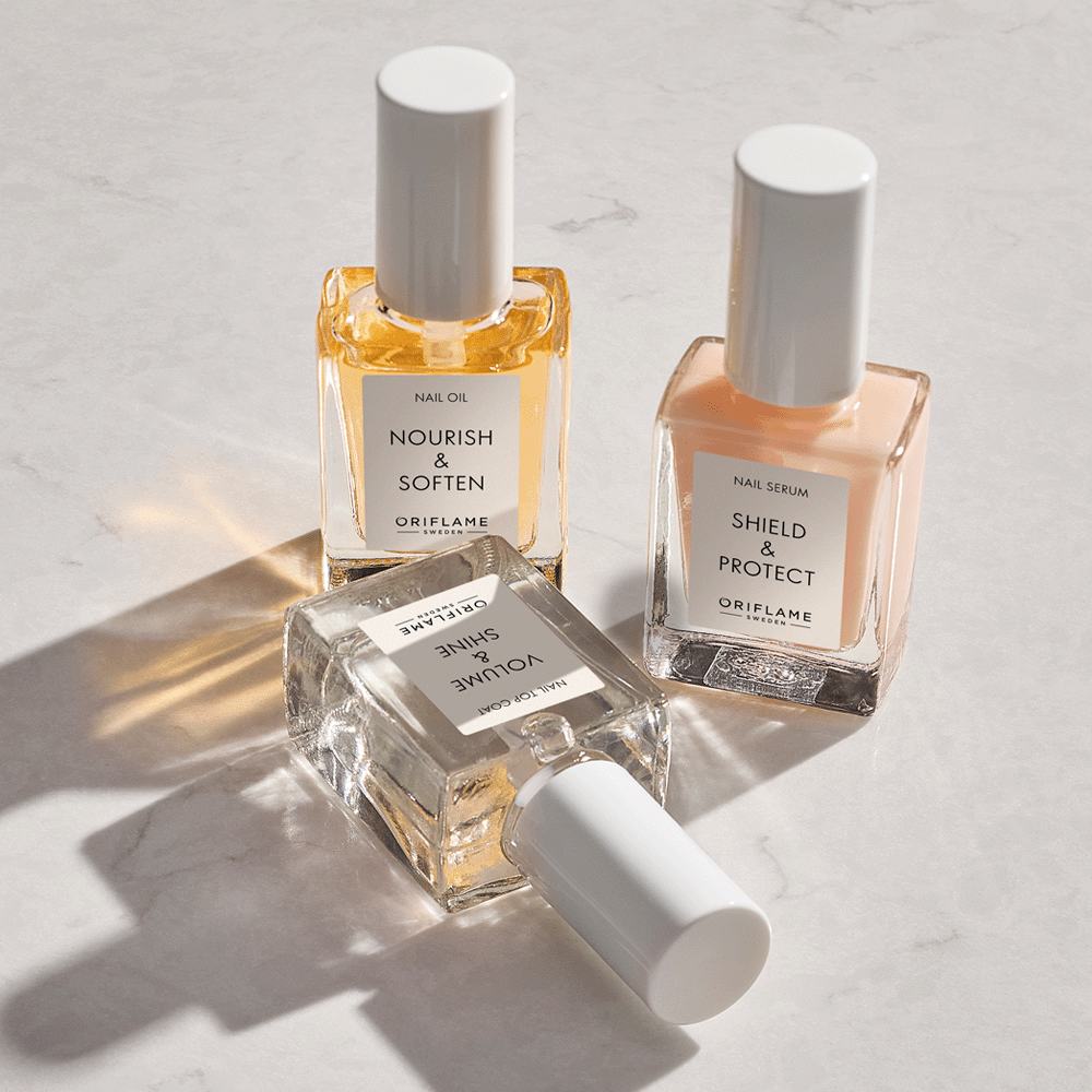 een groep flesjes nagellak