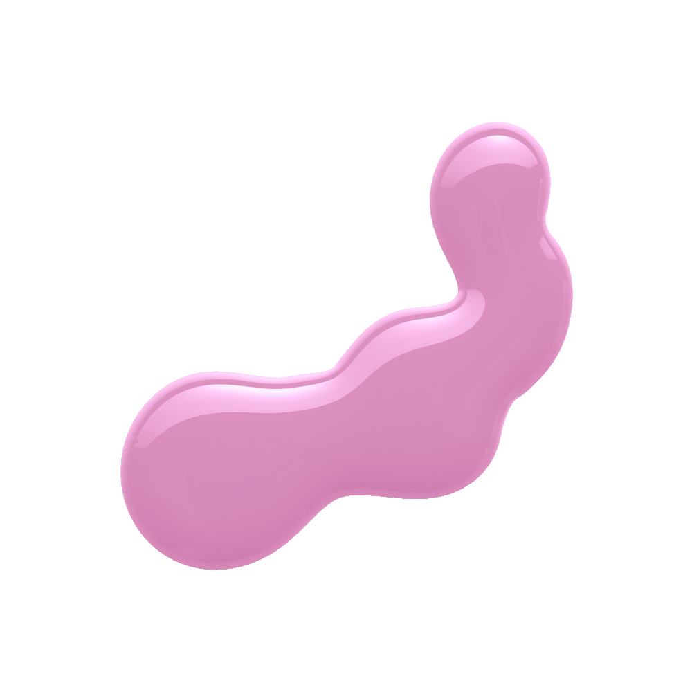 μια ροζ σταγόνα βερνικιού νυχιών