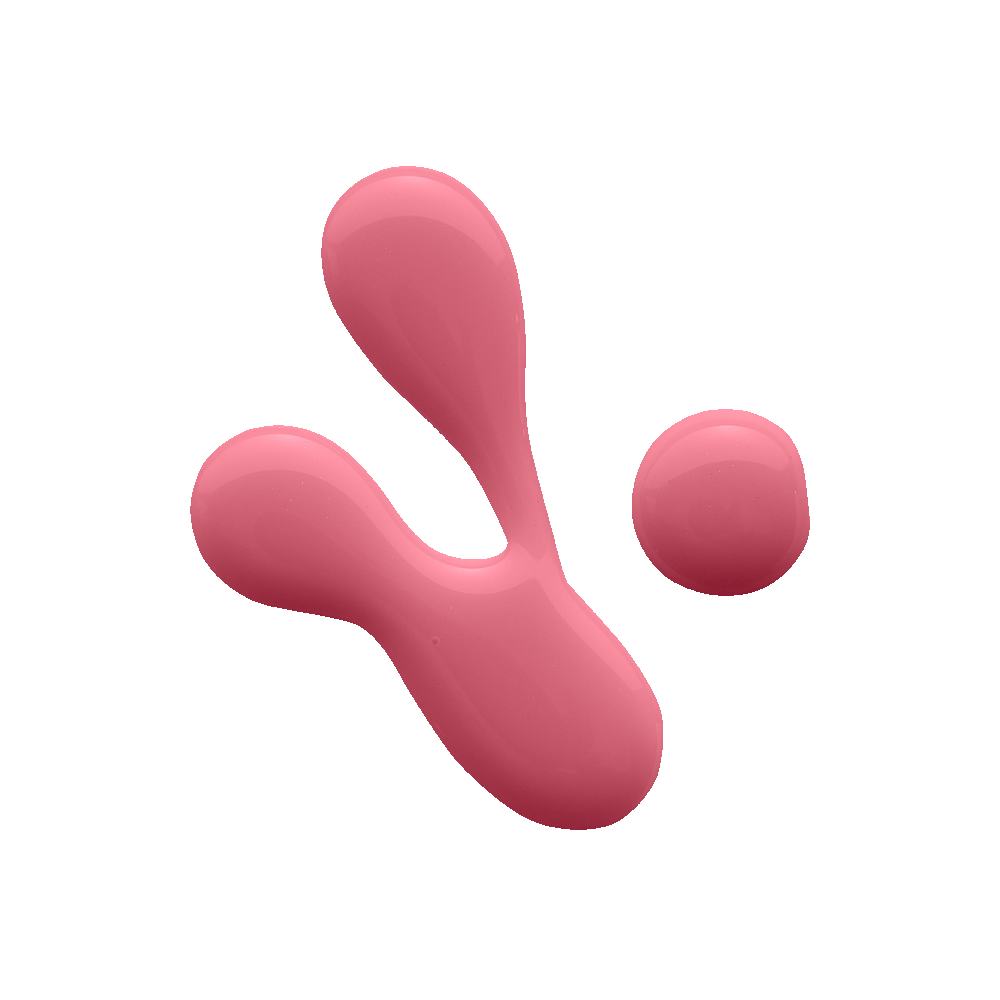 een close-up van een roze klodder