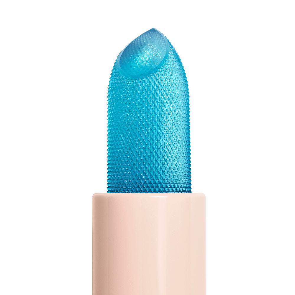 un ruj albastru cu vârful ascuțit