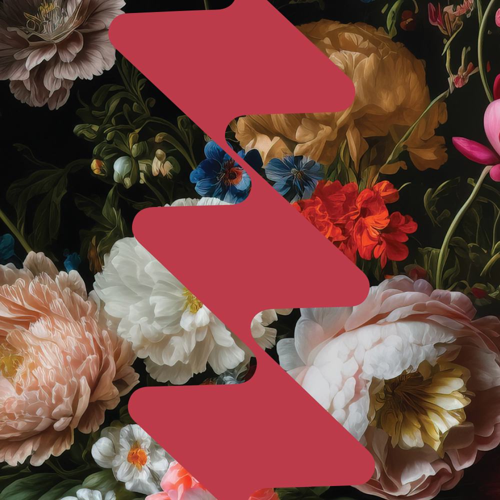 um grande plano de flores