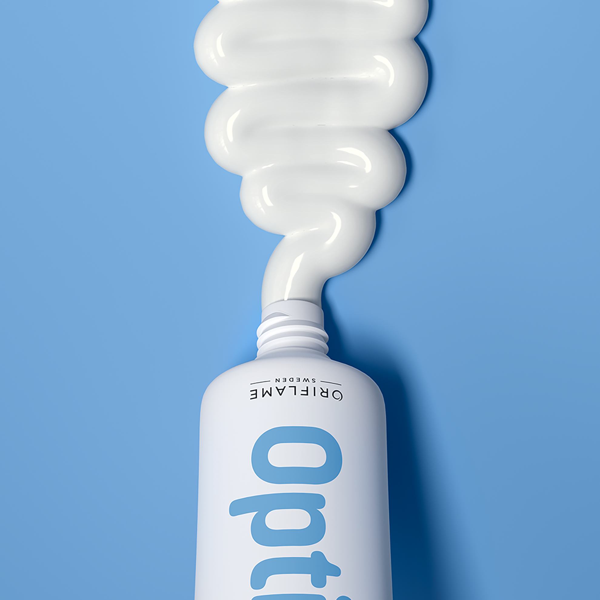 a tube of white cream