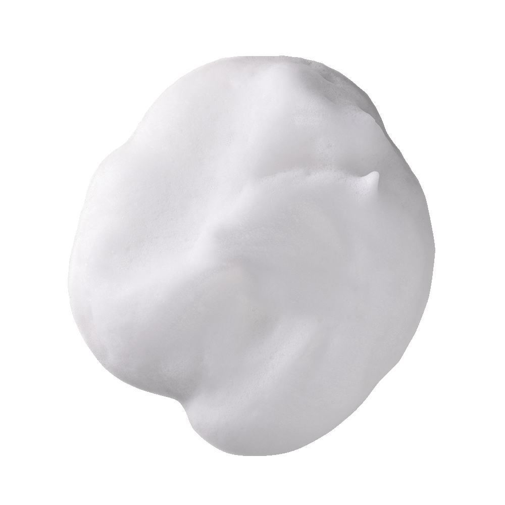 o pată albă de spumă