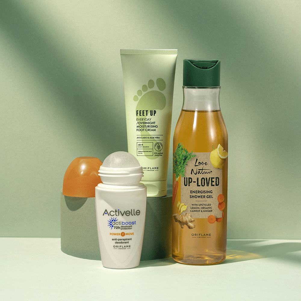 մարմնի խնամքի մի խումբ շշեր