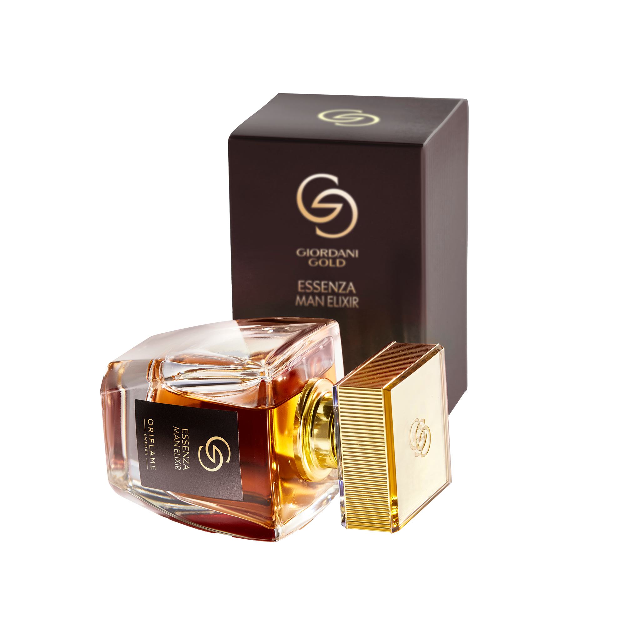 Sebotol parfum di samping kotak