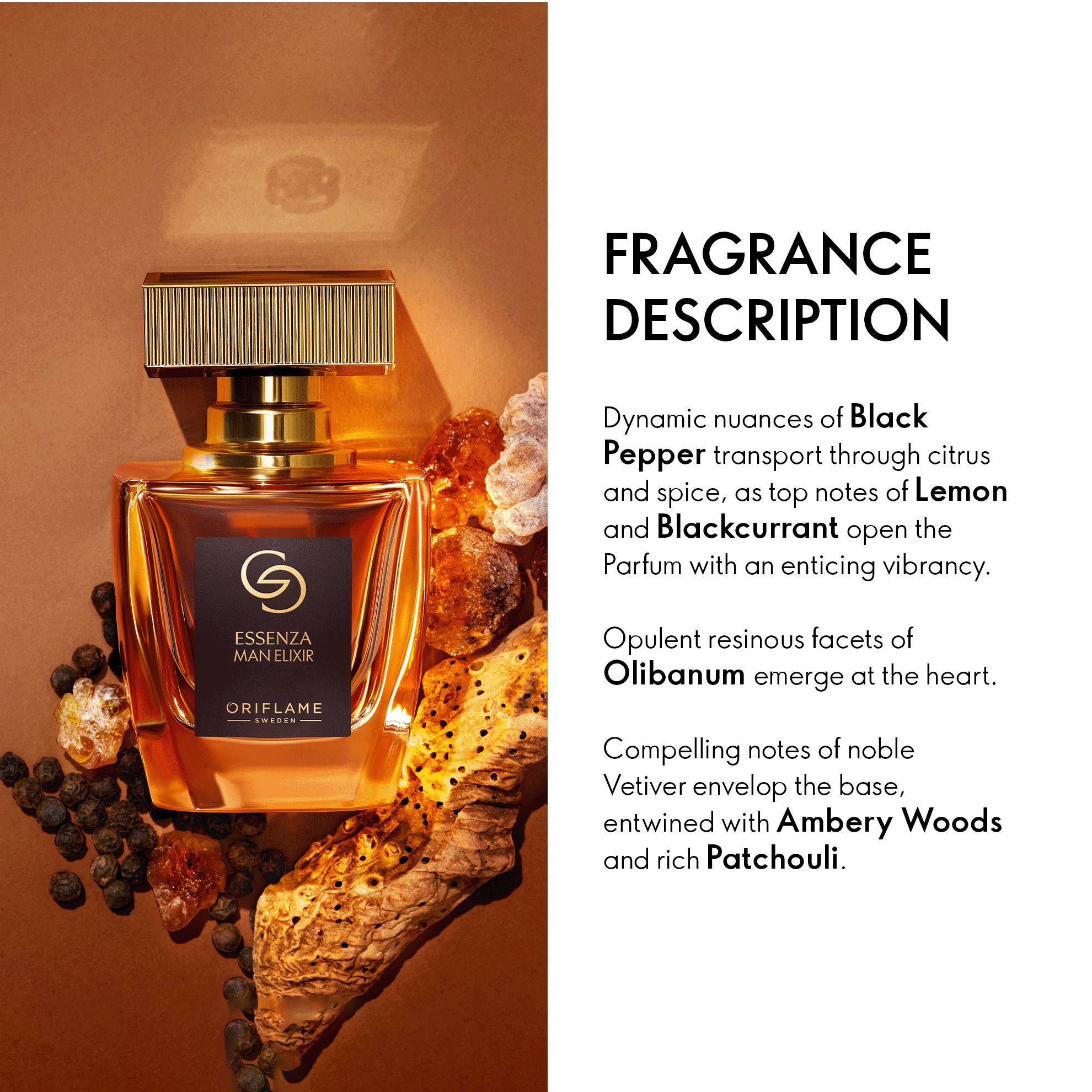 a bottle of perfume on a brown surface with Jack Daniel's in the background