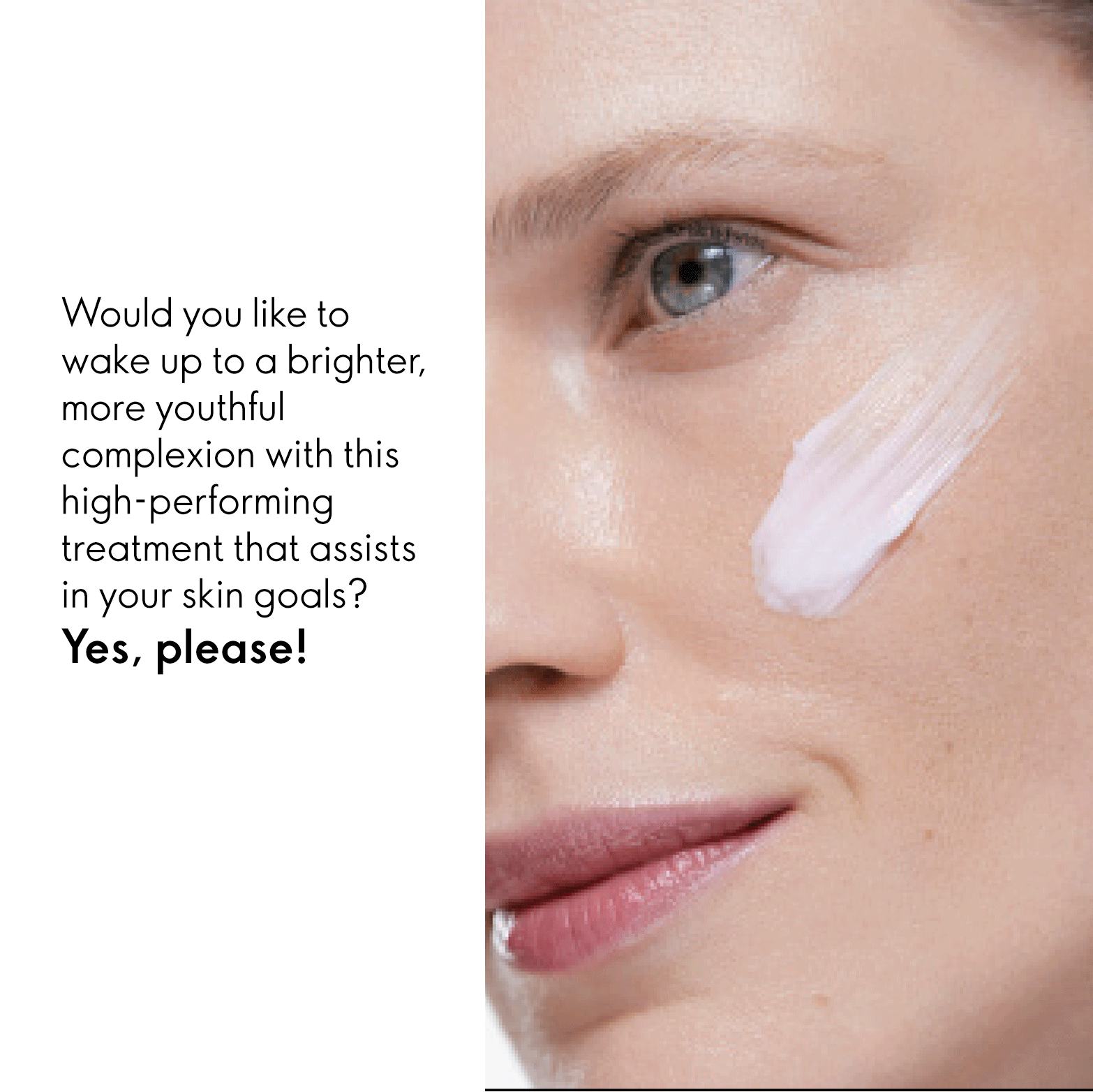 a close-up of a woman's face