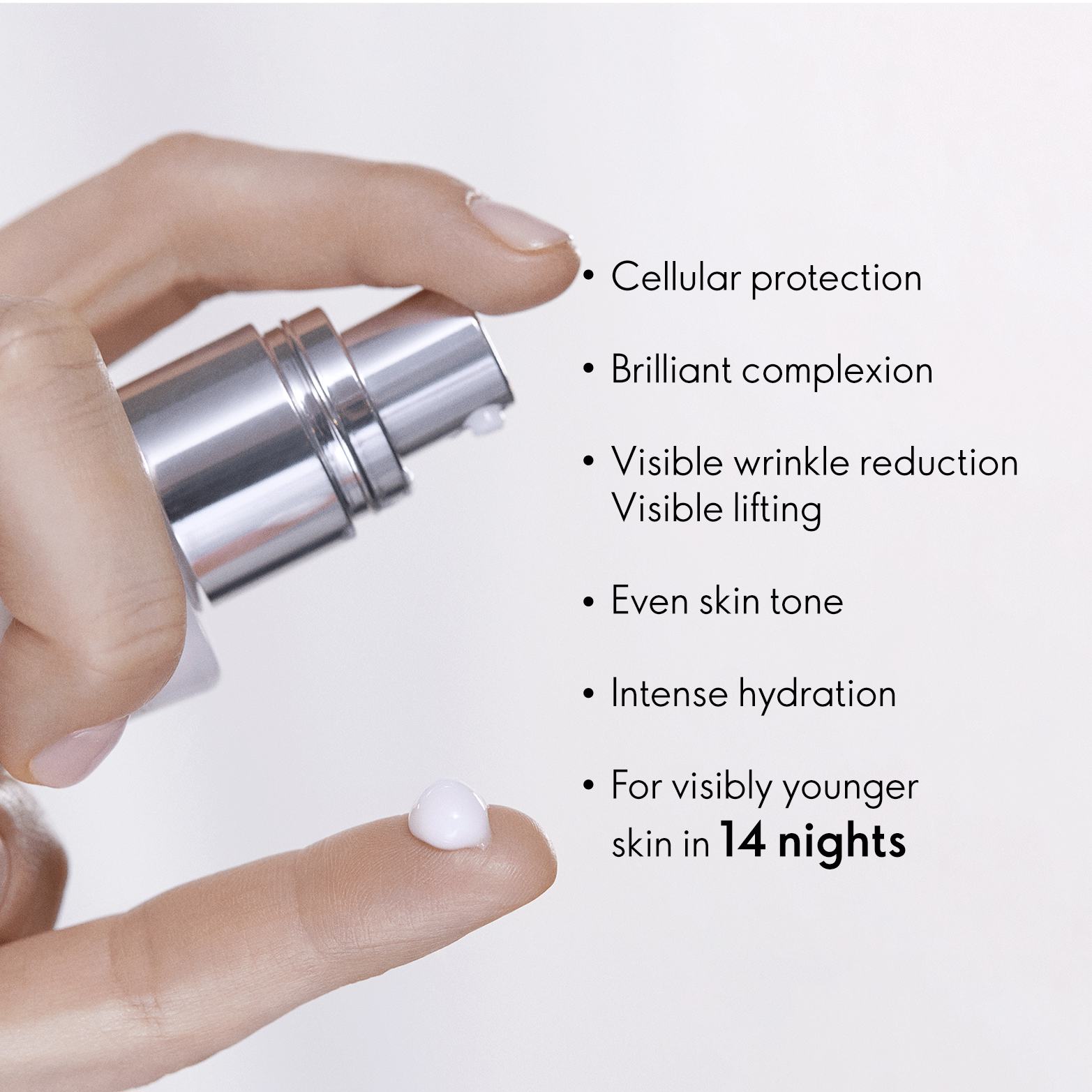 a person applying a cream on a finger