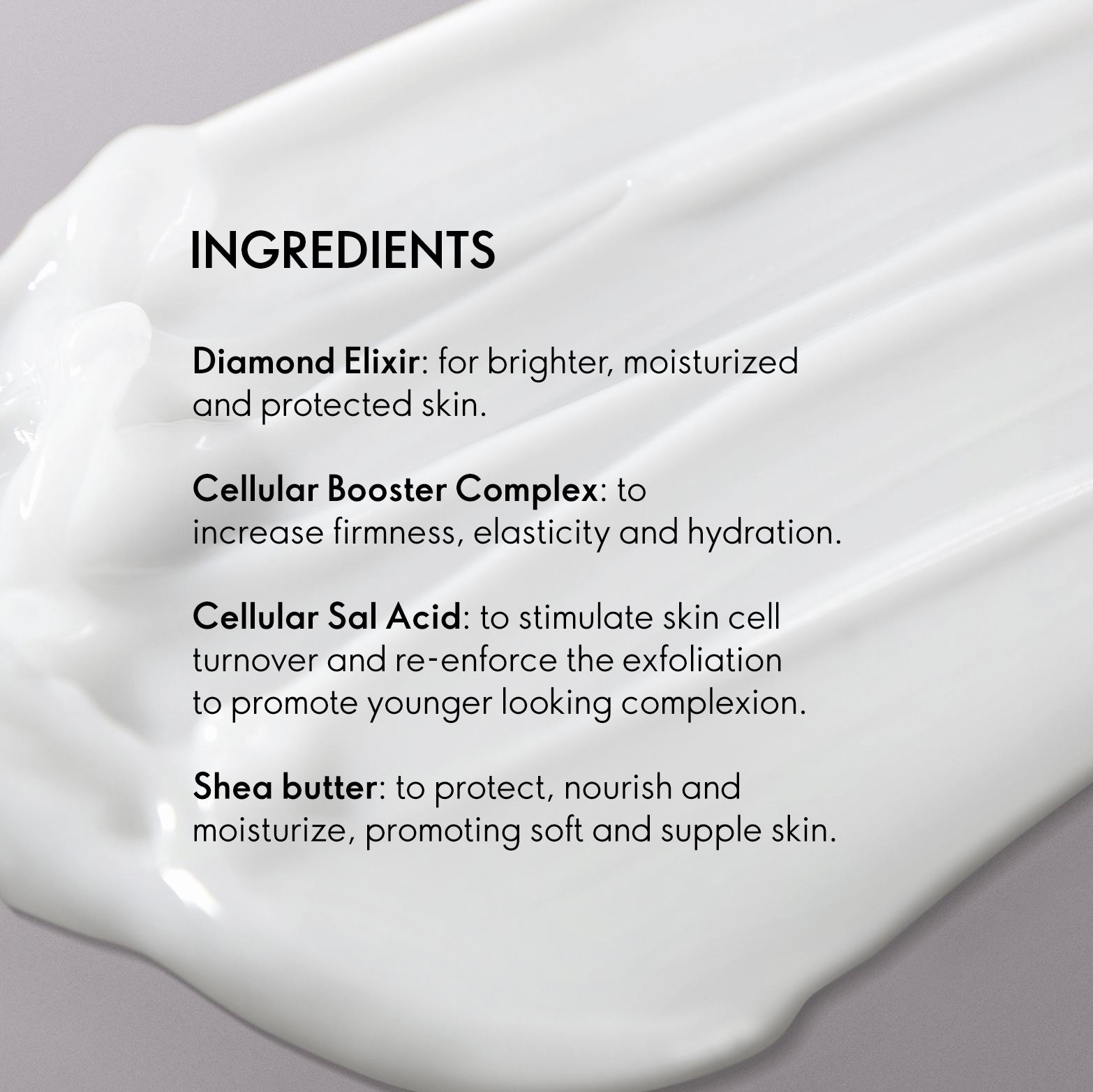 a close-up of a cream