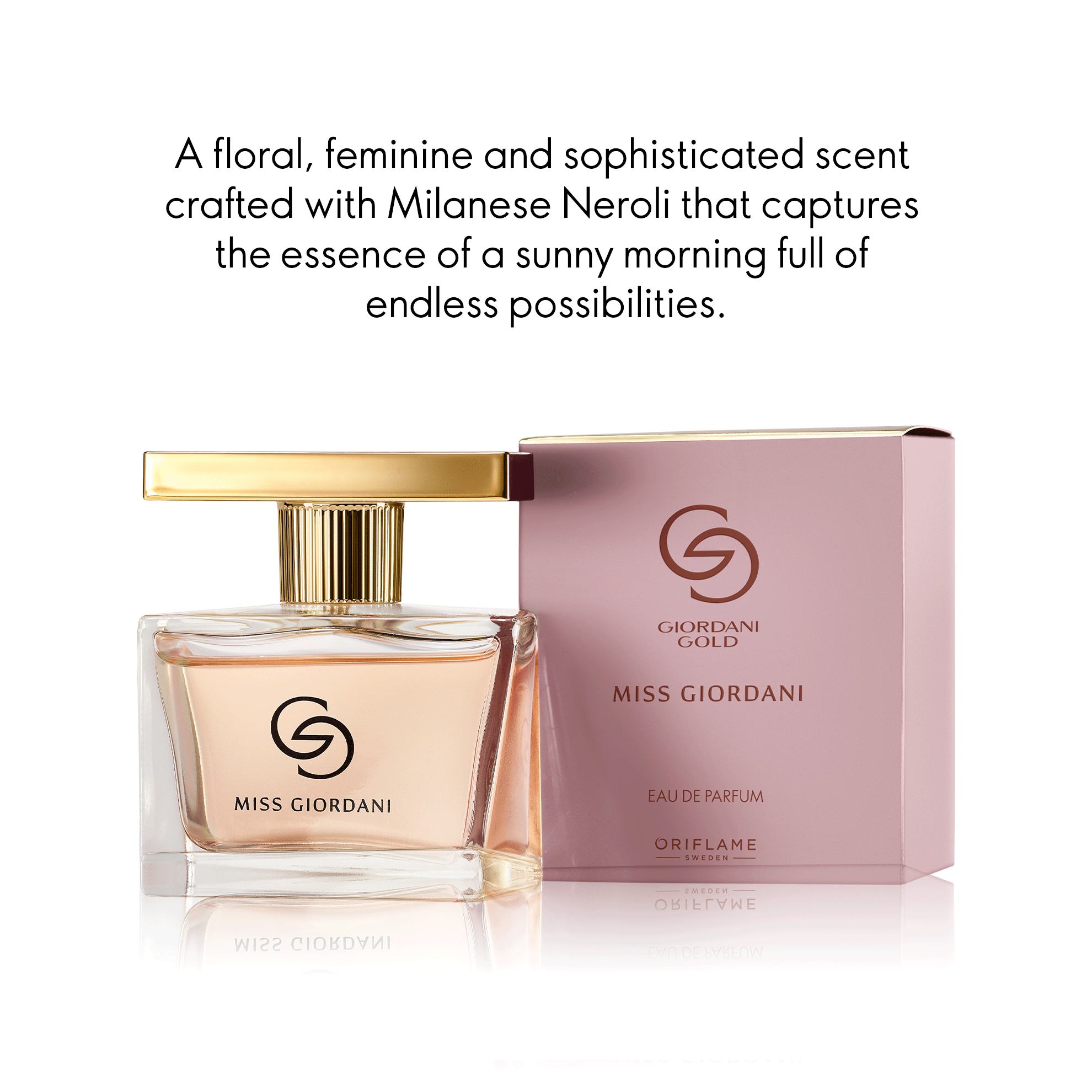 a bottle of perfume next to a box