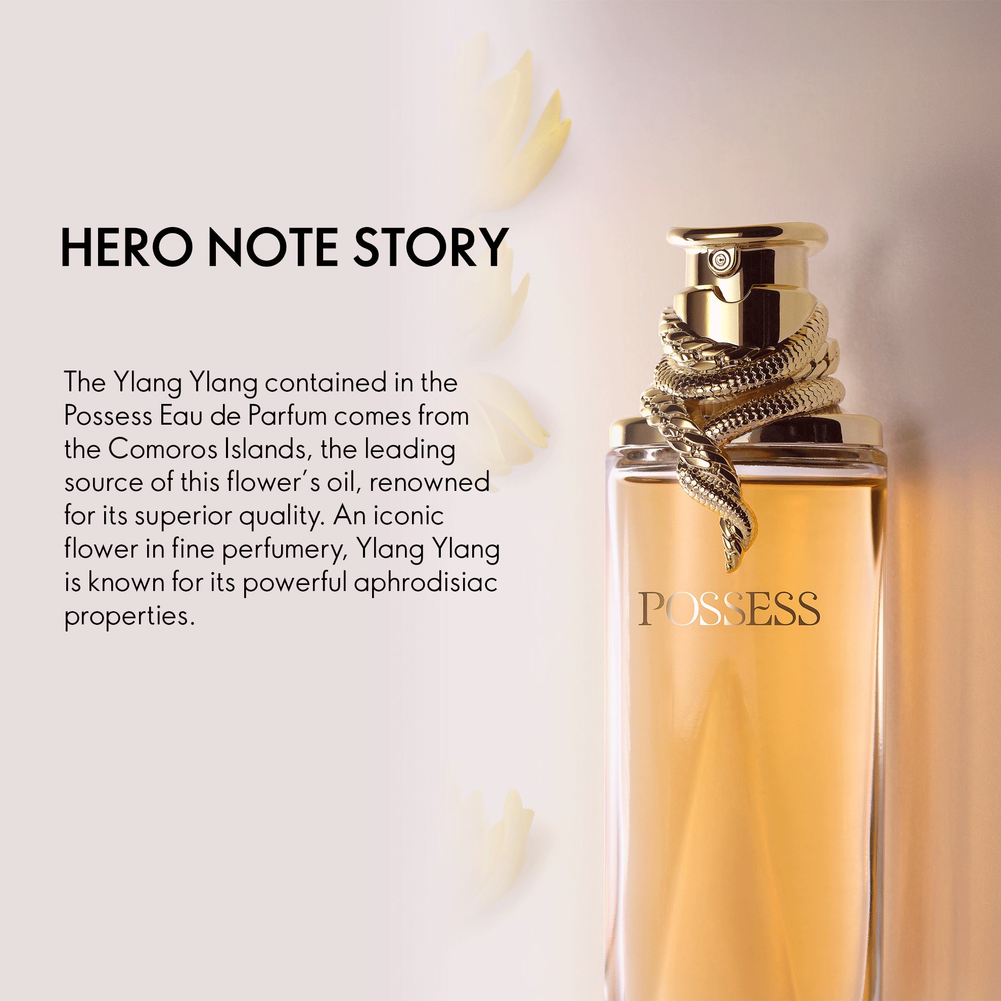 a bottle of perfume with text
