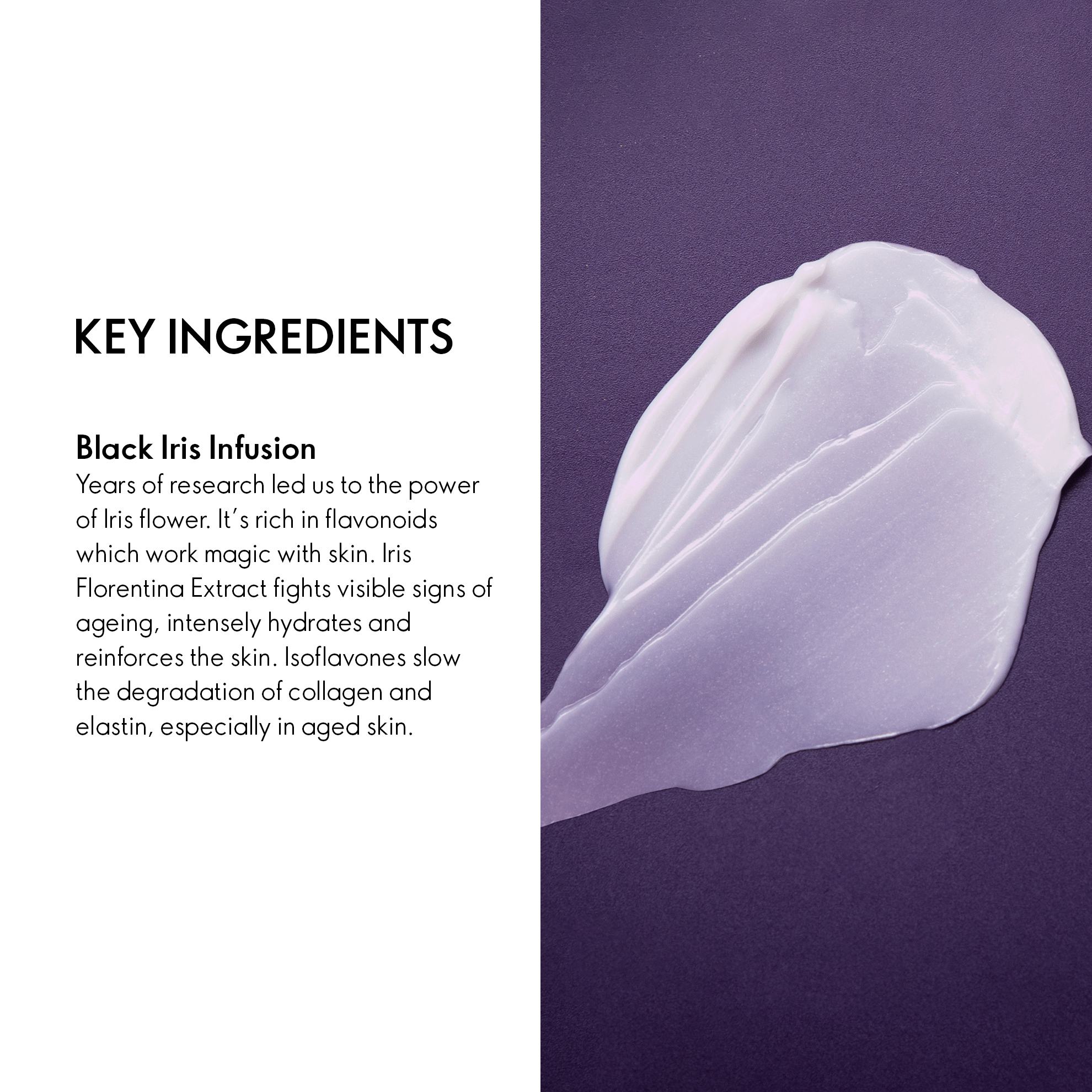 a white smear of white liquid