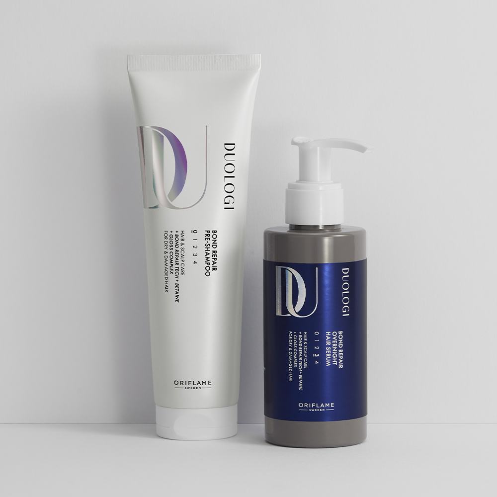 o sticlă de șampon și un tub de șampon