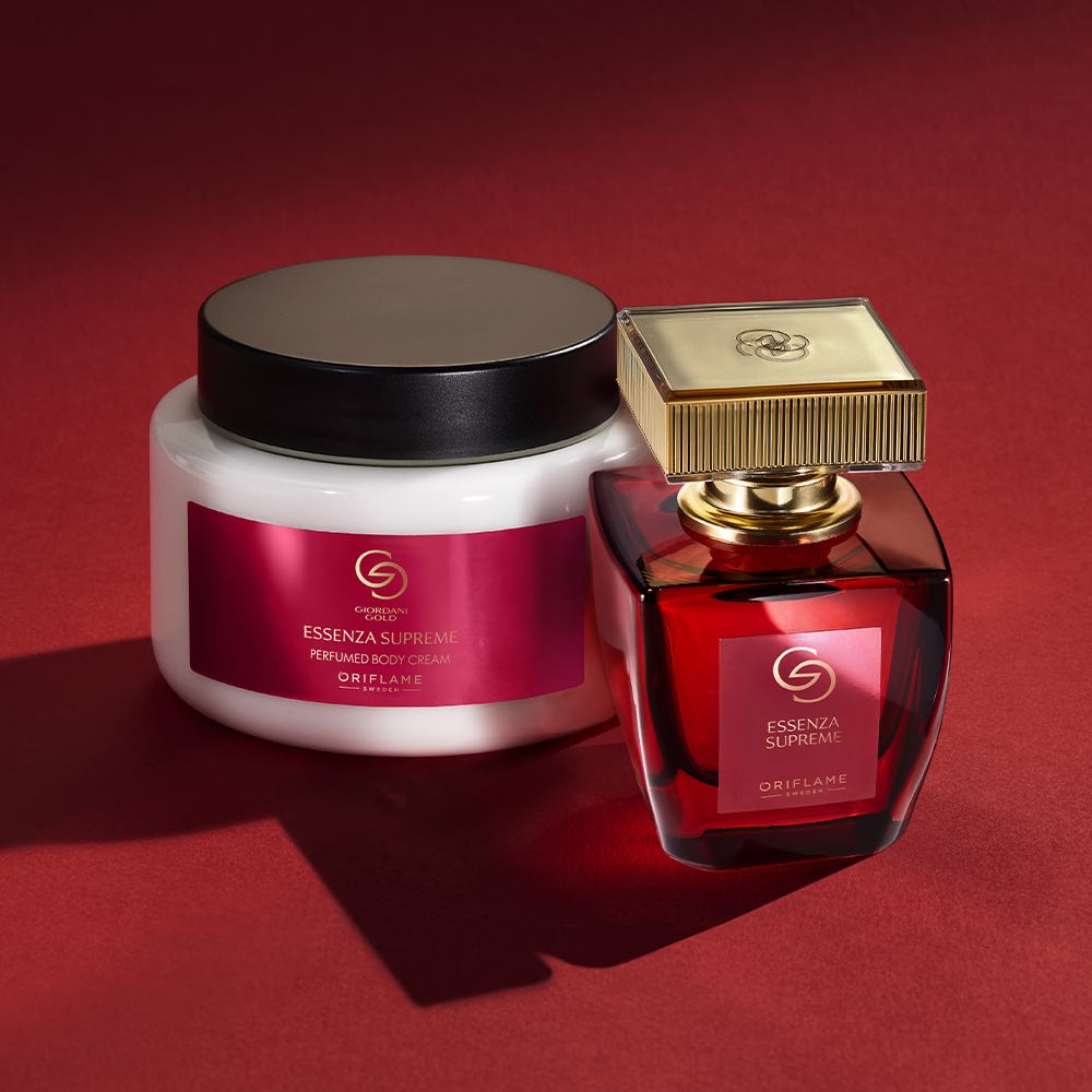butelka perfum i krem