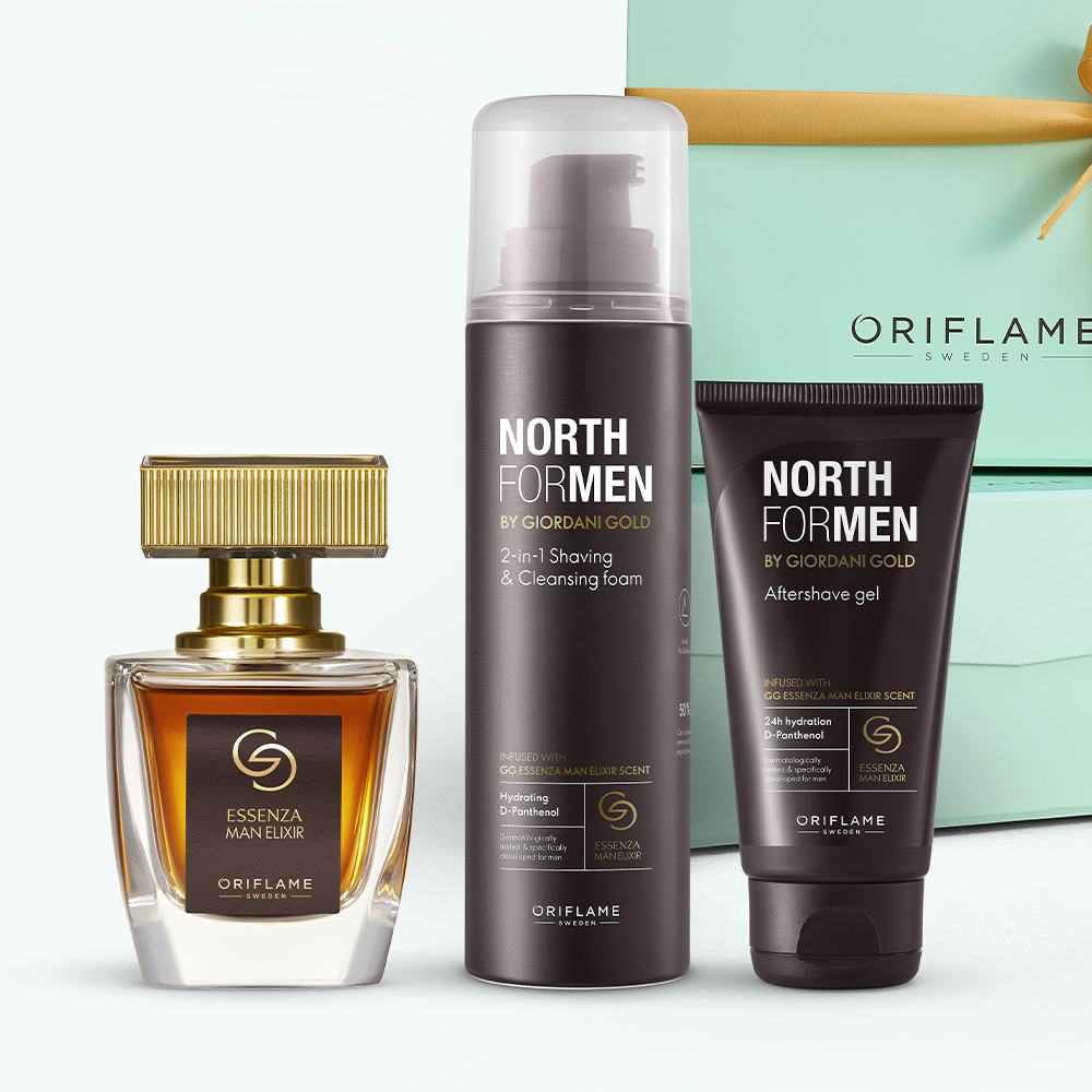 grupa buteleczek perfum i pudełko