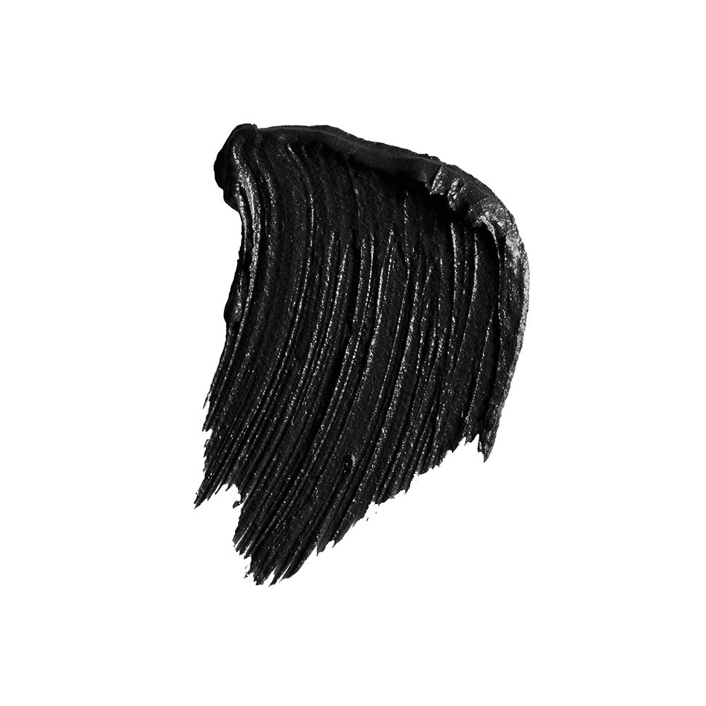 a black smear of black paint