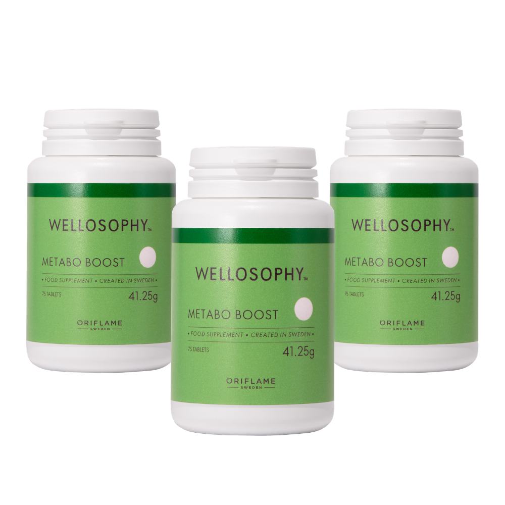 a group of white containers with green labels