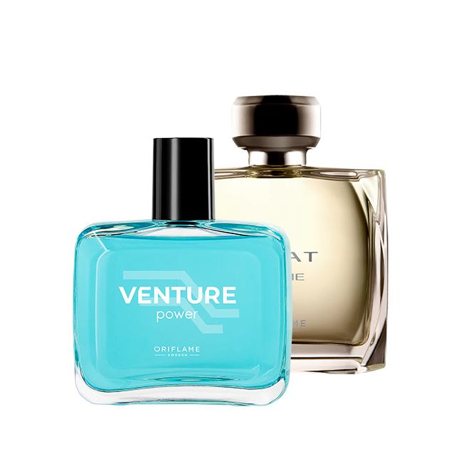 un par de frascos de perfume