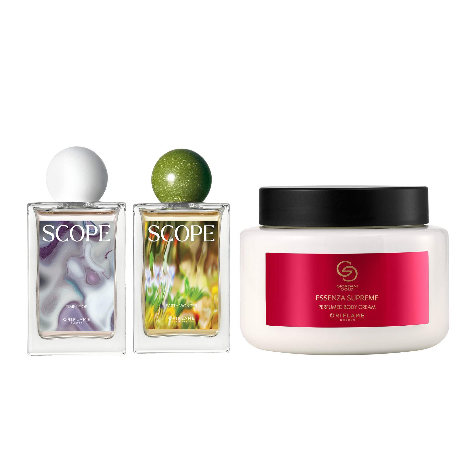 sekelompok botol parfum