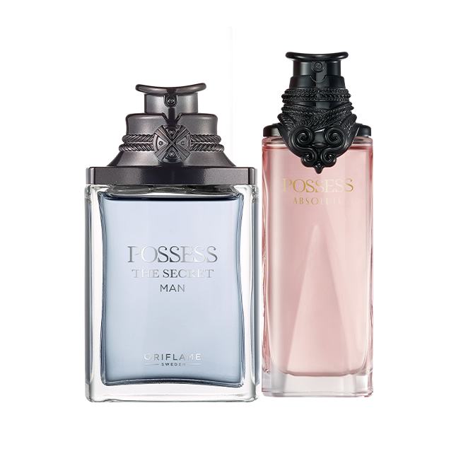 un par de frascos de perfume