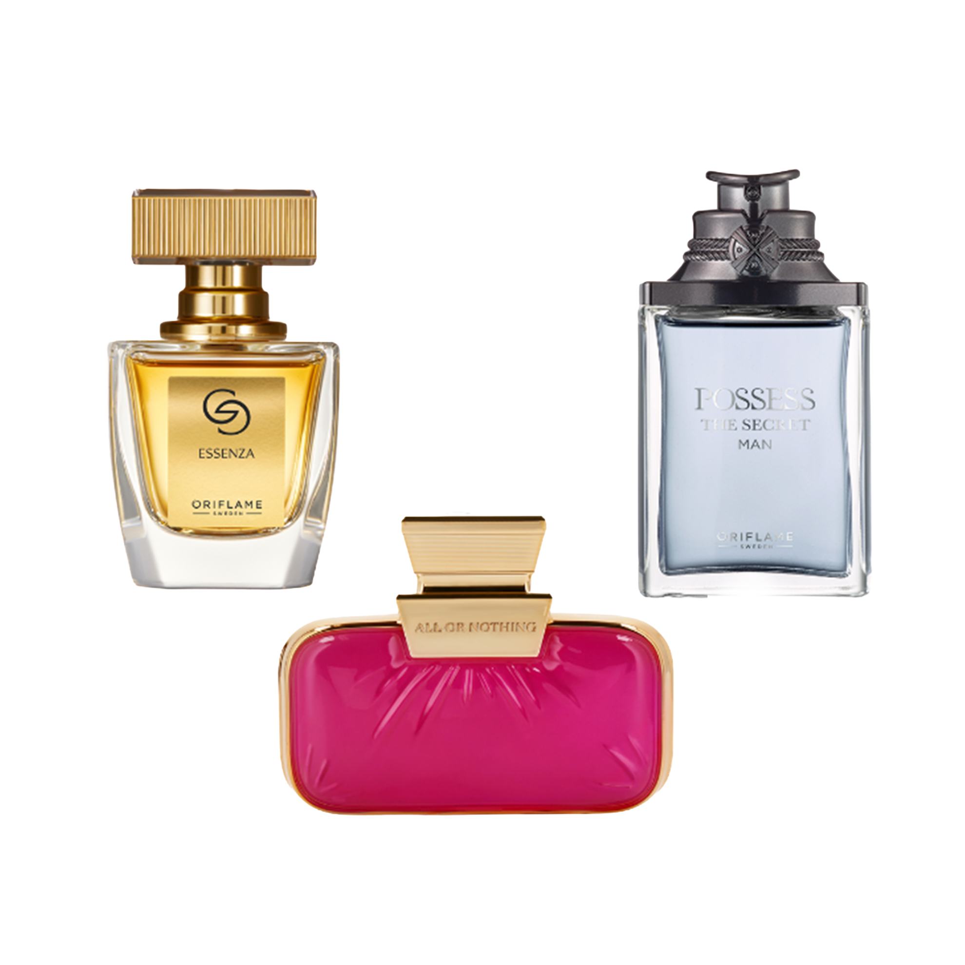 un grup de sticluțe de parfum