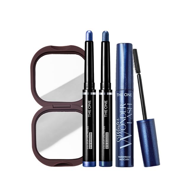 un conjunto de productos de maquillaje